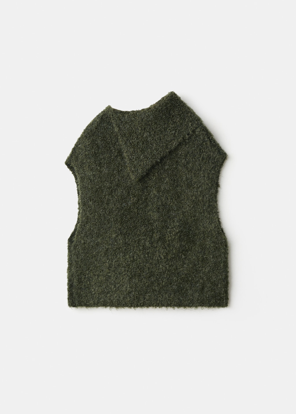 Turtleneck knitted vest