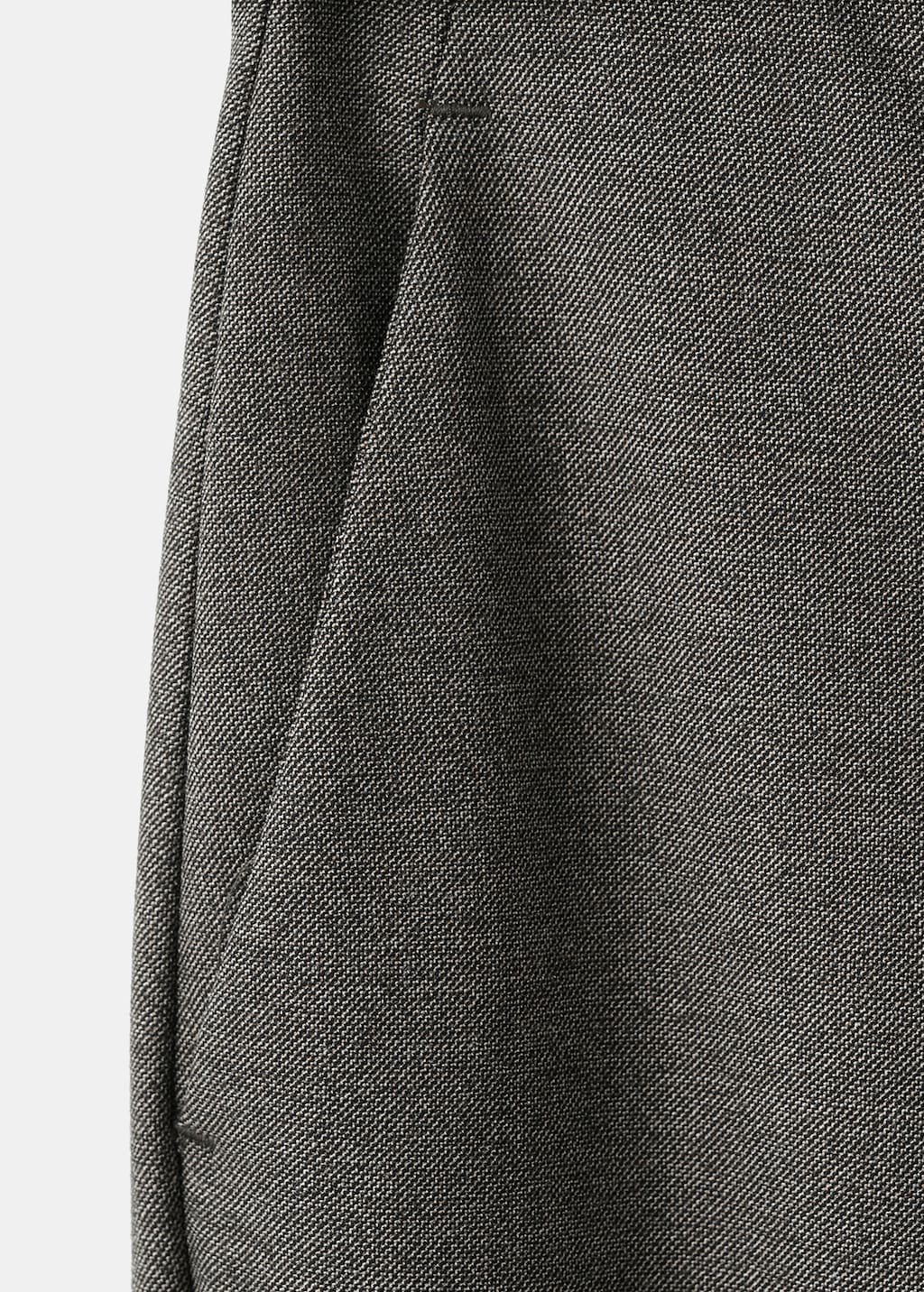 Belt straight-fit pants