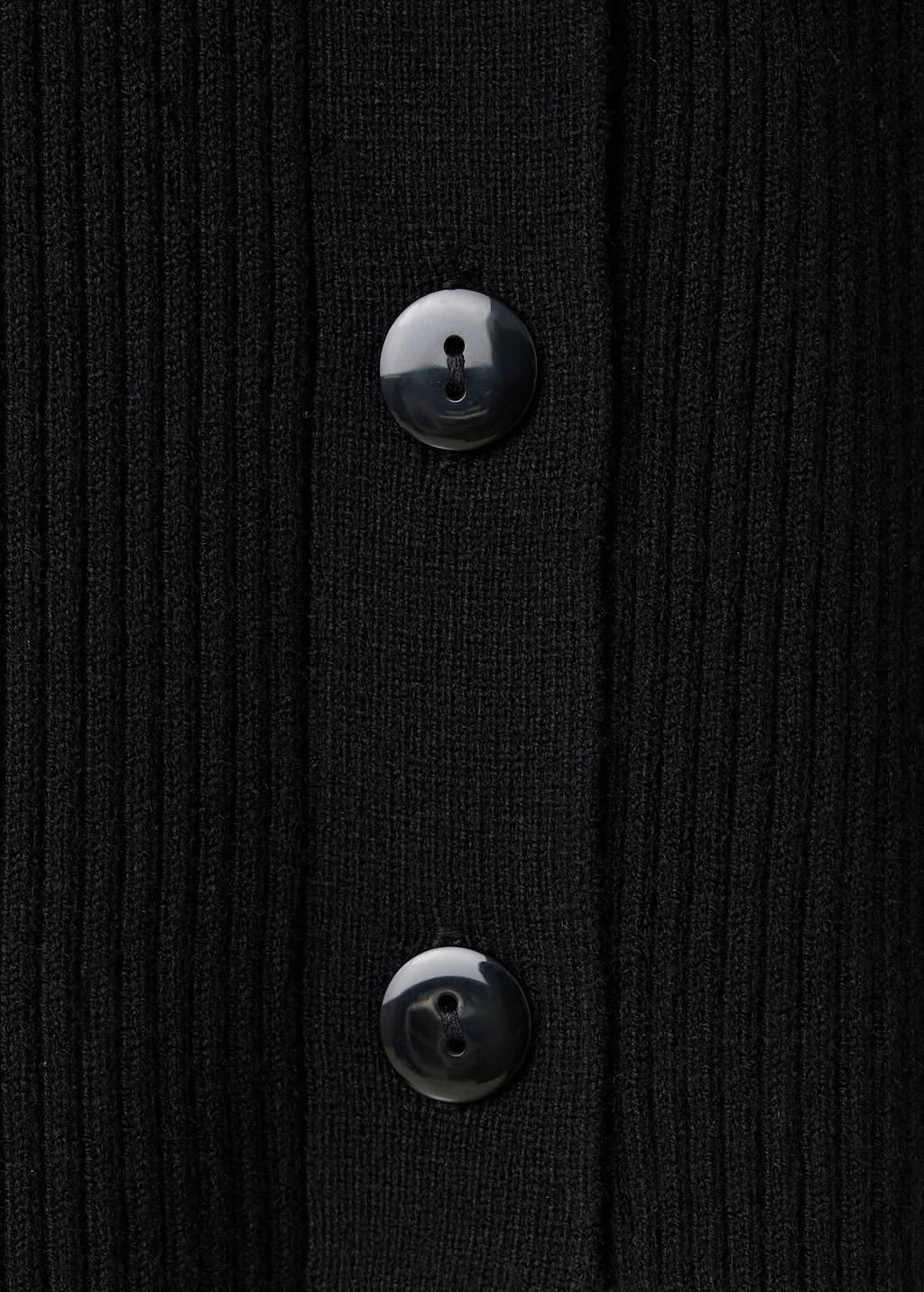 Cardigan with fur-effect collar