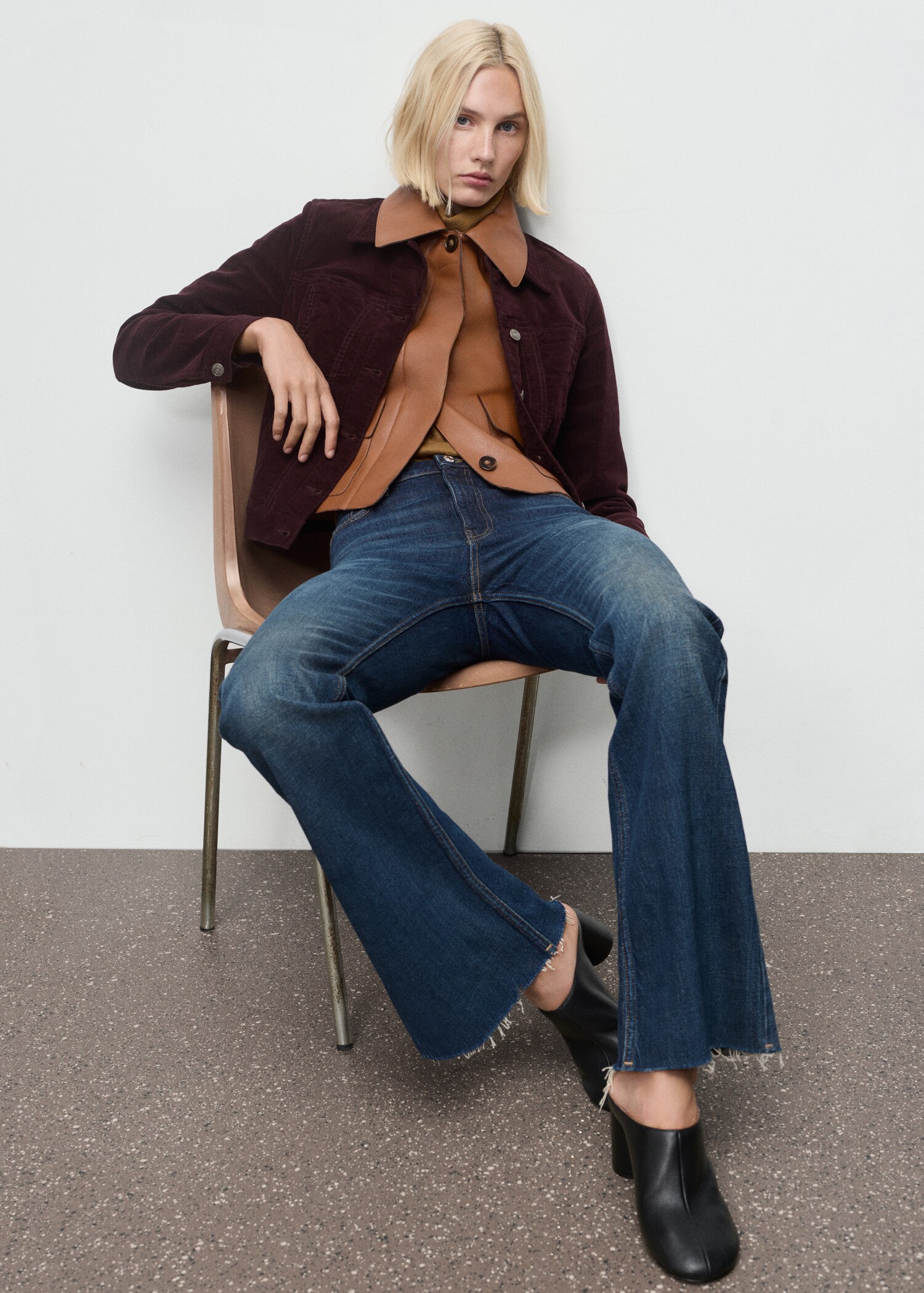 Veste en velours avec surpiqûres - Détail de l'article 2