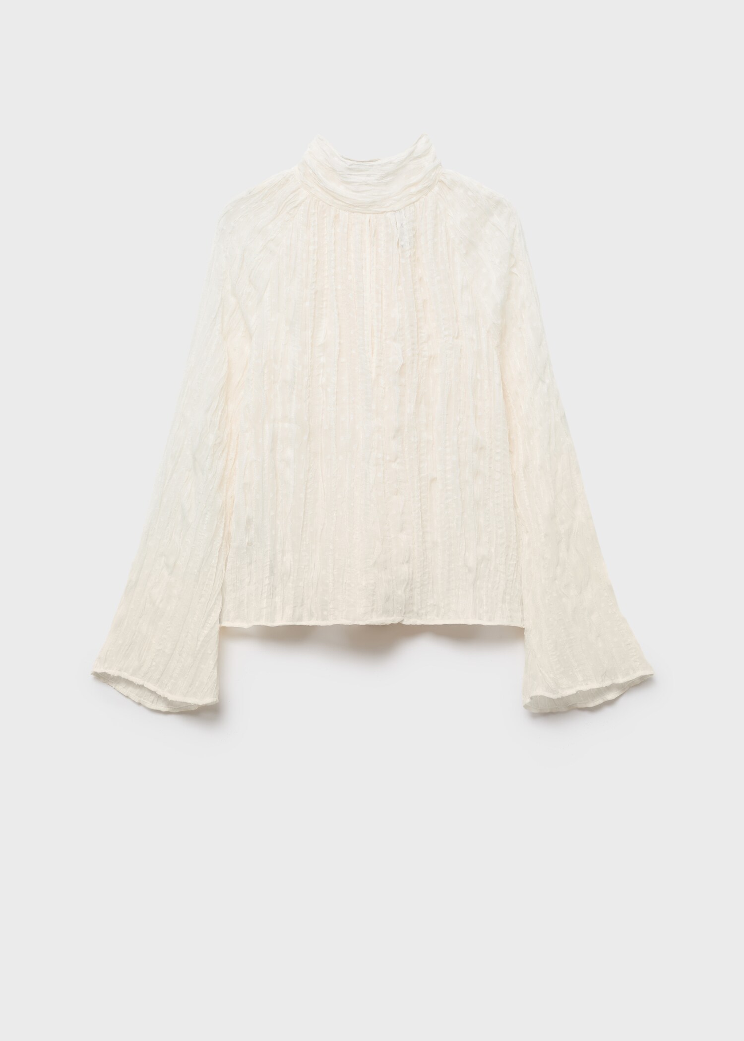 Bow textured blouse - Article without model