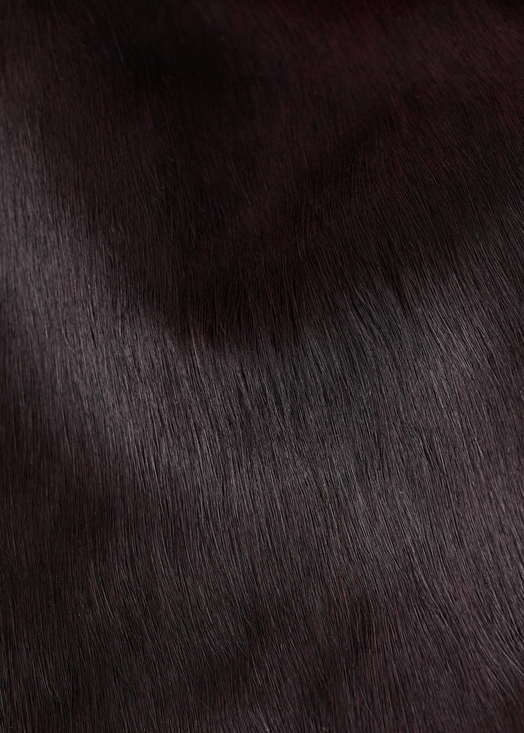 Leather mini-skirt with fur