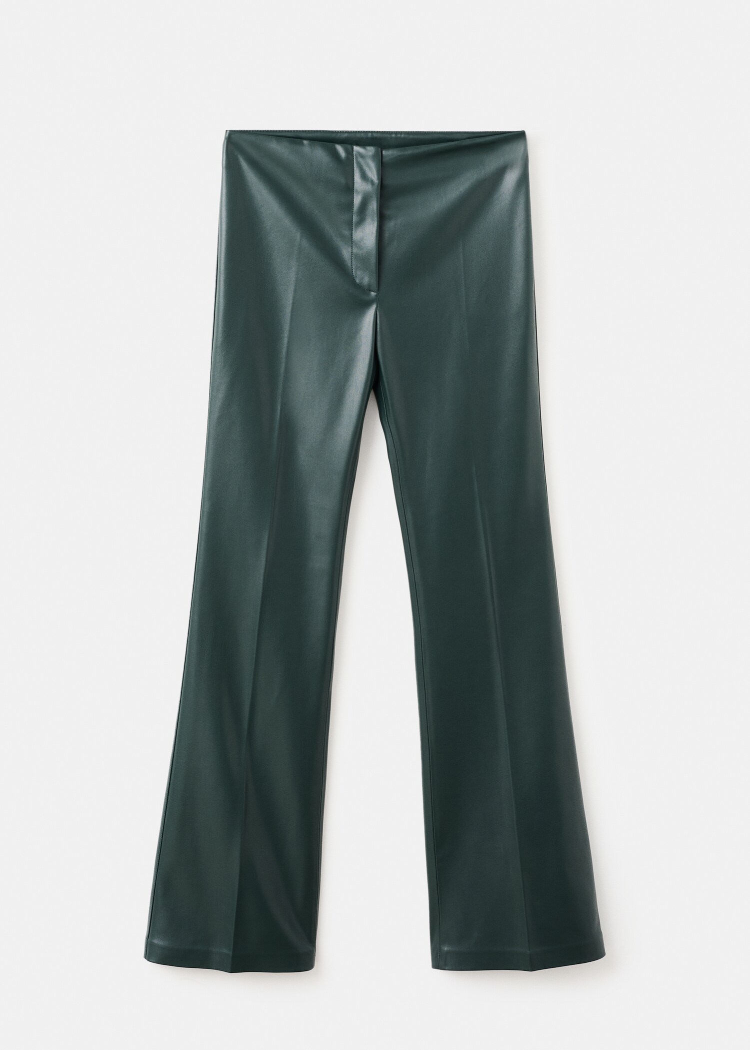 Slim-fit leather-effect trousers - Article without model