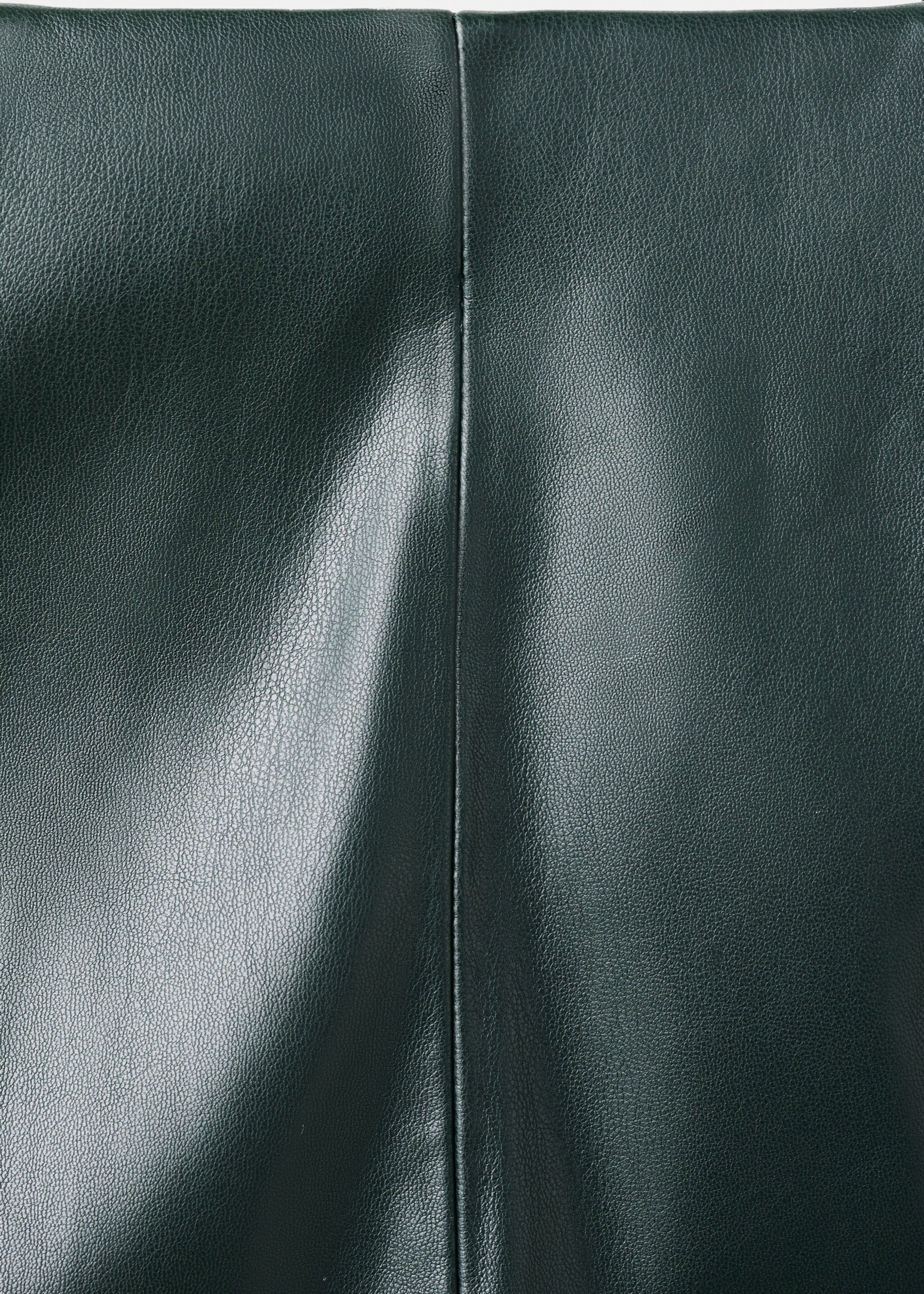 Faux leather flared pants - Details of the article 0, Green. Ref: 17097803-00.