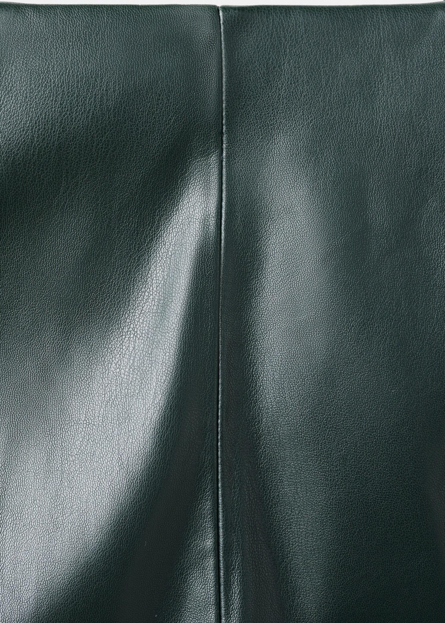 Slim-fit leather-effect trousers - Details of the article 0