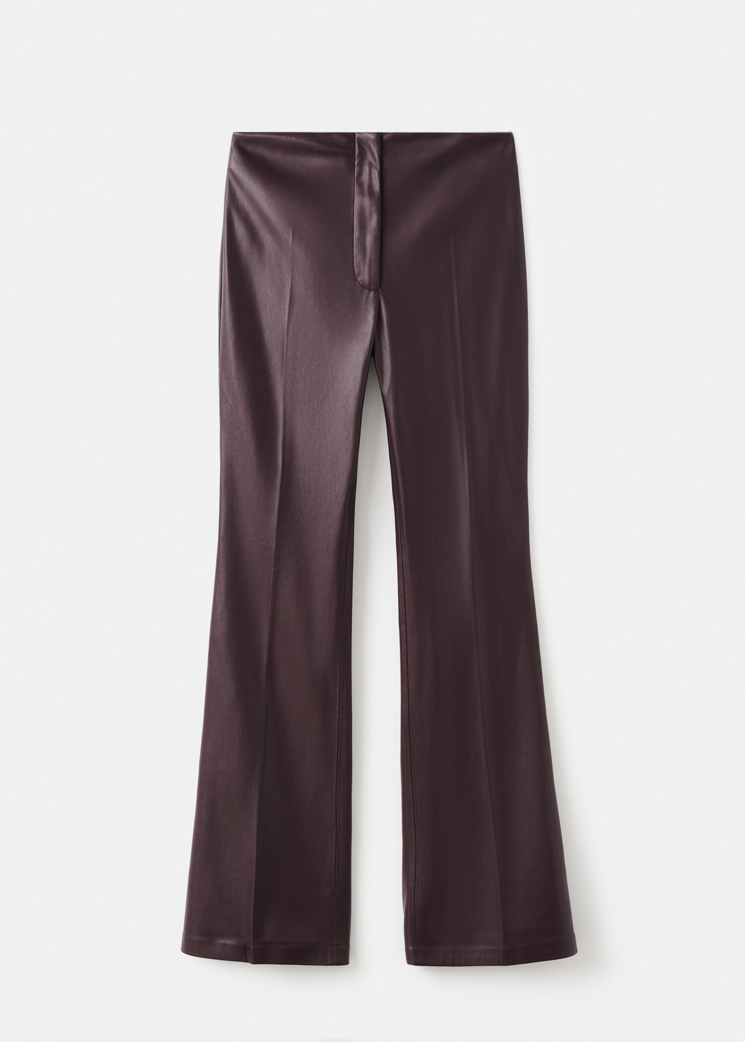 Leather-effect slim-fit trousers - Article without model