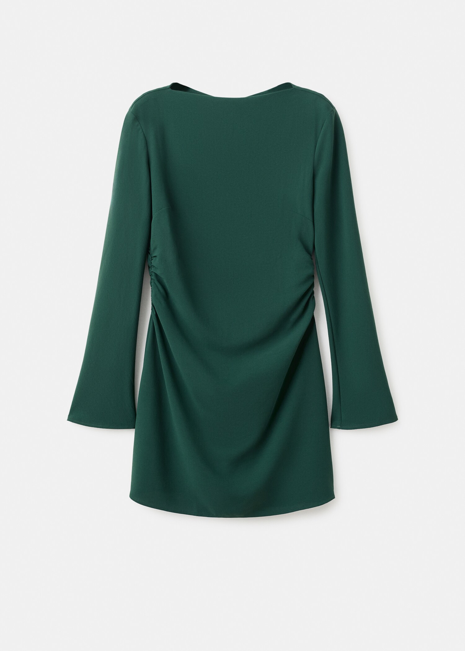 Boat-neck ruched dress - Article without model