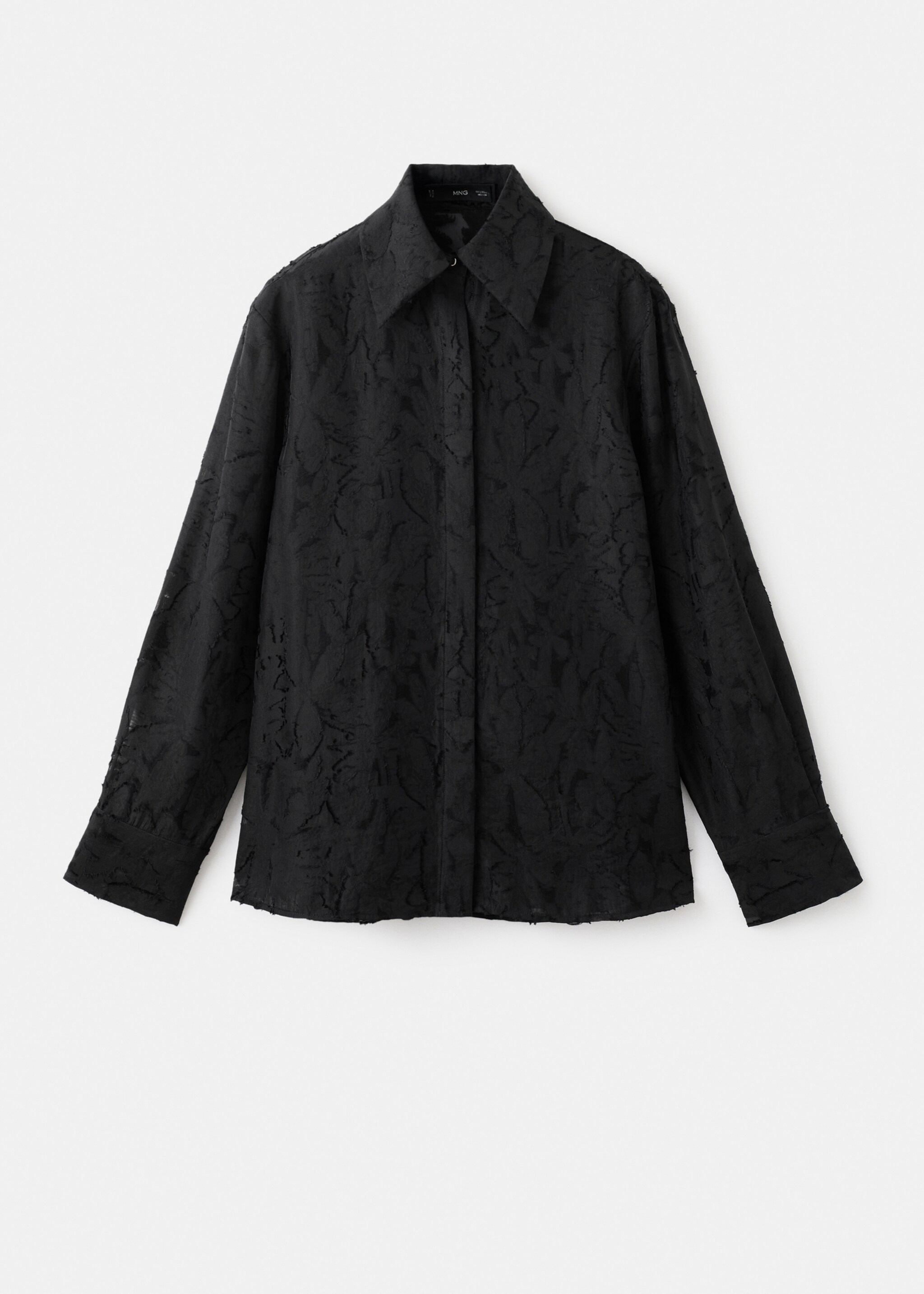 Camisa oversize textura - Artículo sin modelo, Negro. Ref: 17097807-00.