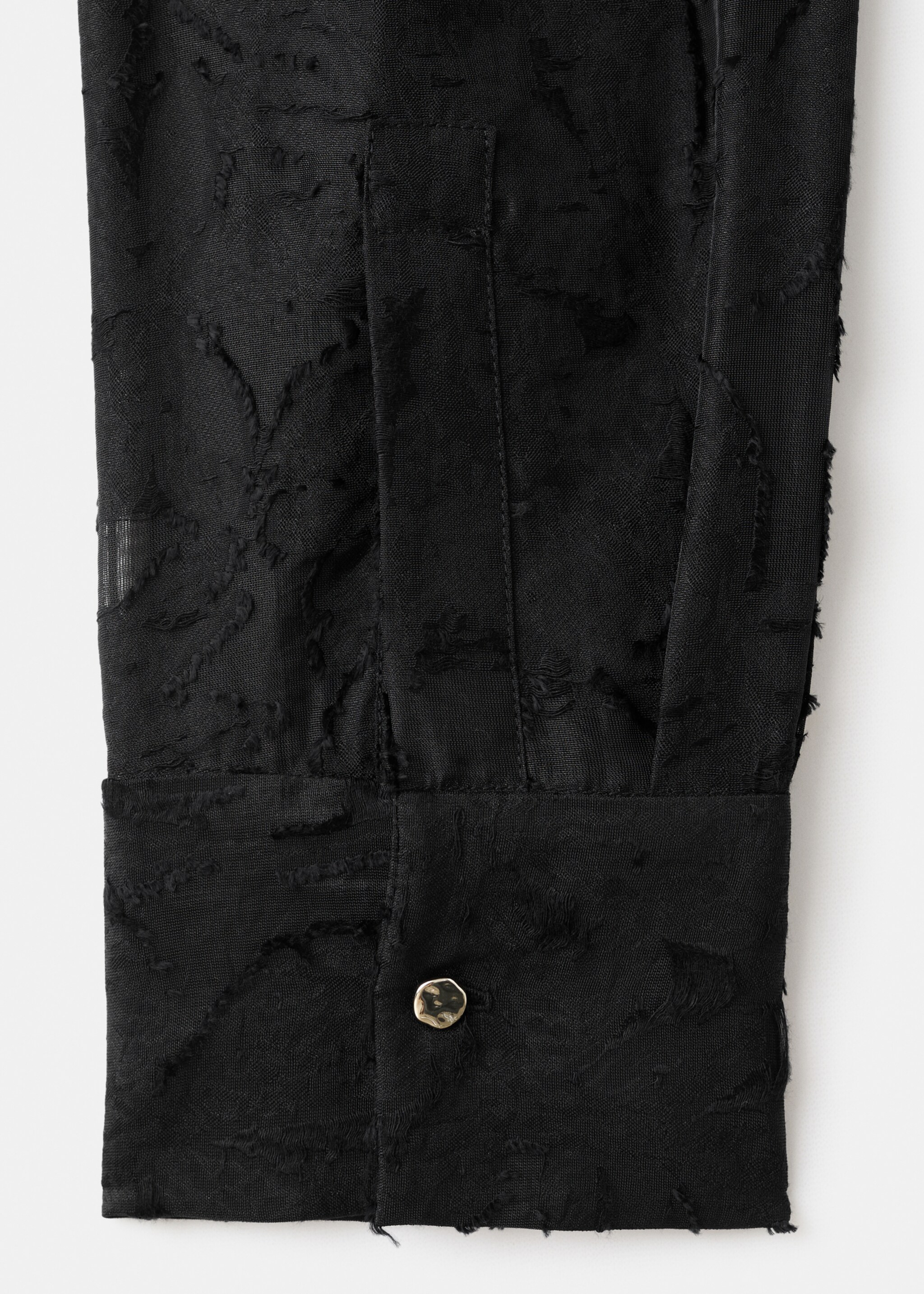 Camisa oversize textura - Detalle del artículo 0, Negro. Ref: 17097807-00.