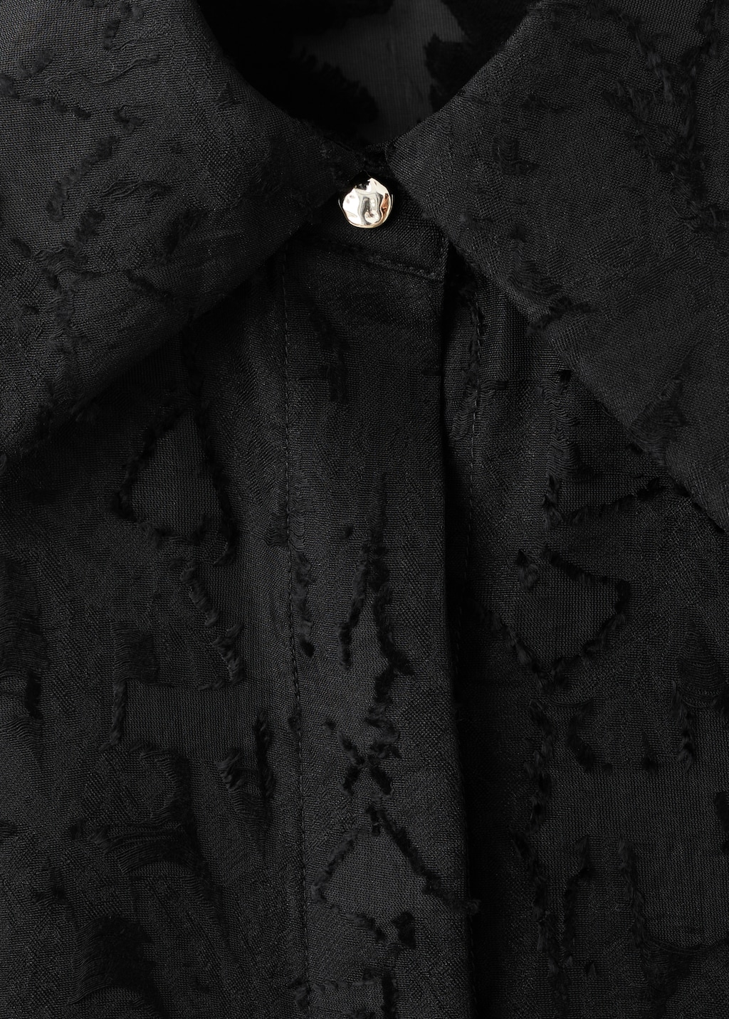 Textured oversize shirt