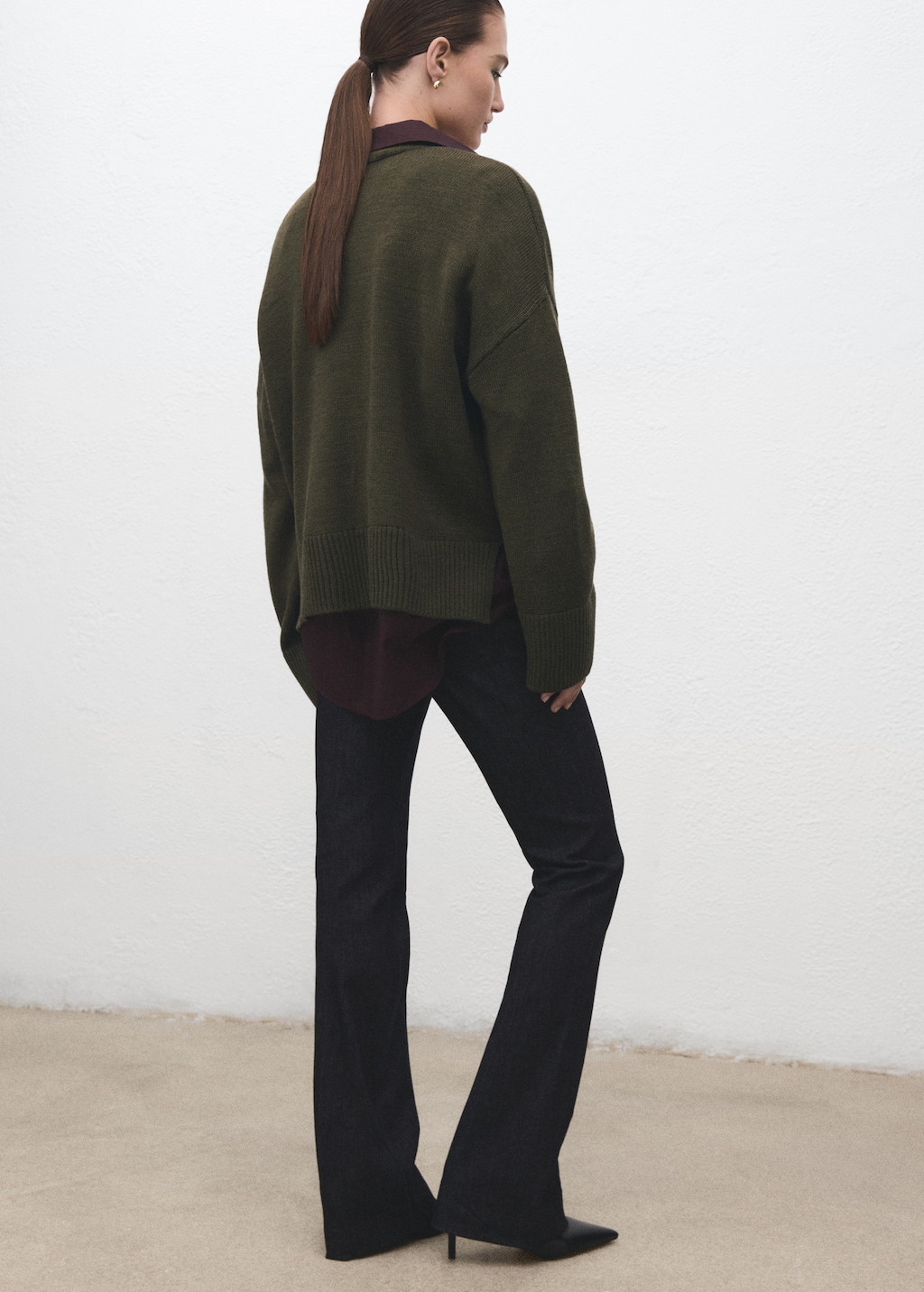 Mango Oversized V-neck cardigan thumbnail