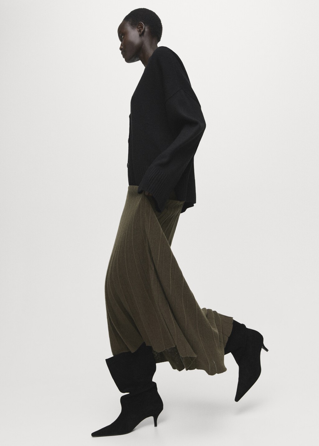 Mango Oversized V-neck cardigan