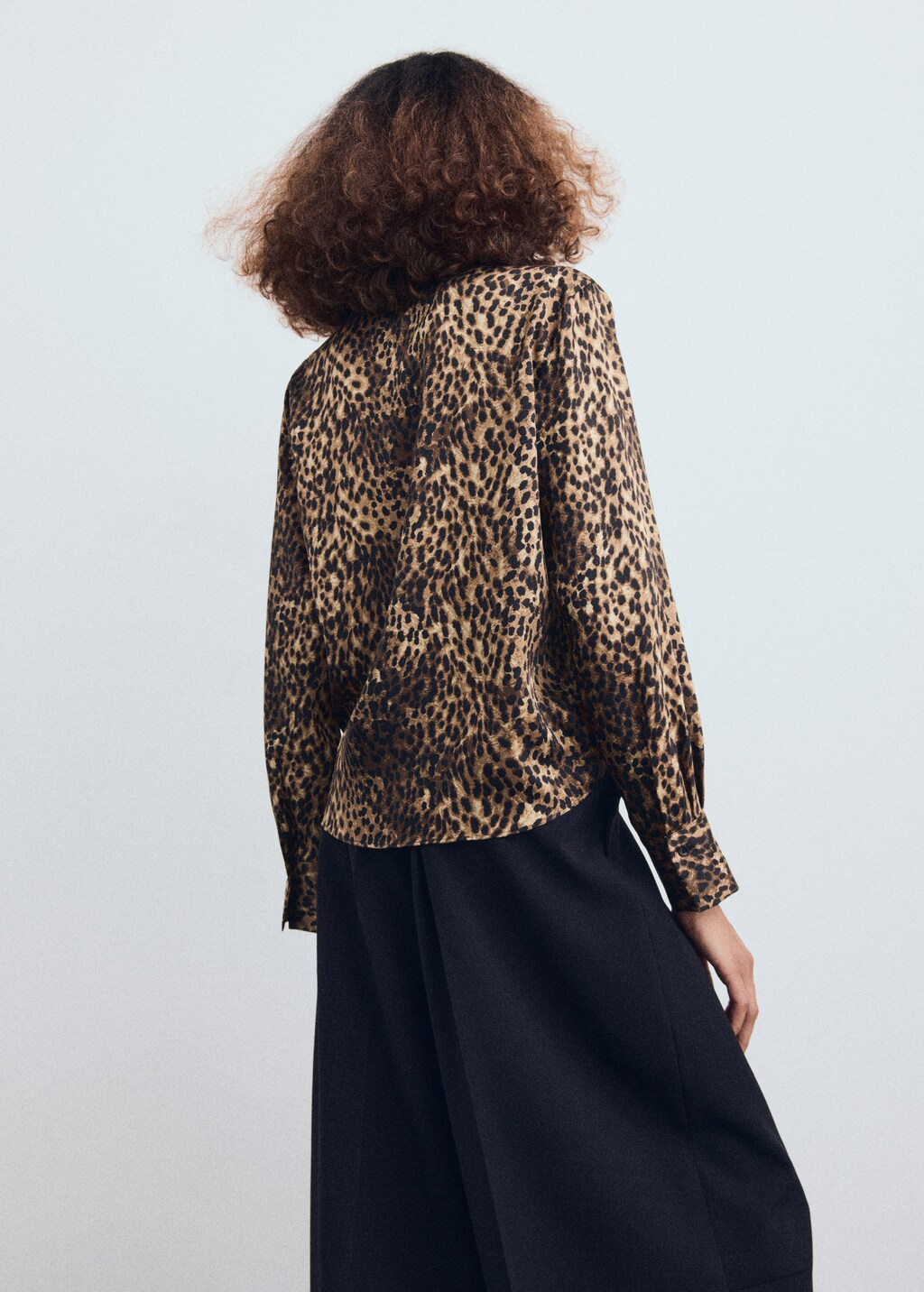 Leopard-print satin shirt - image 3