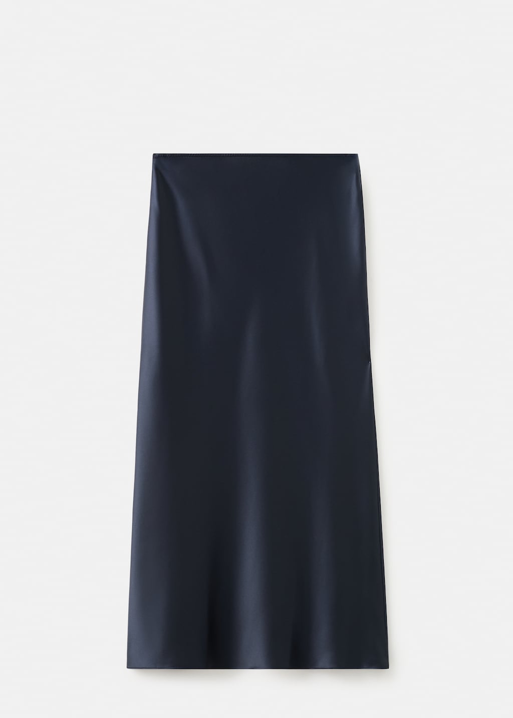 Satin long skirt