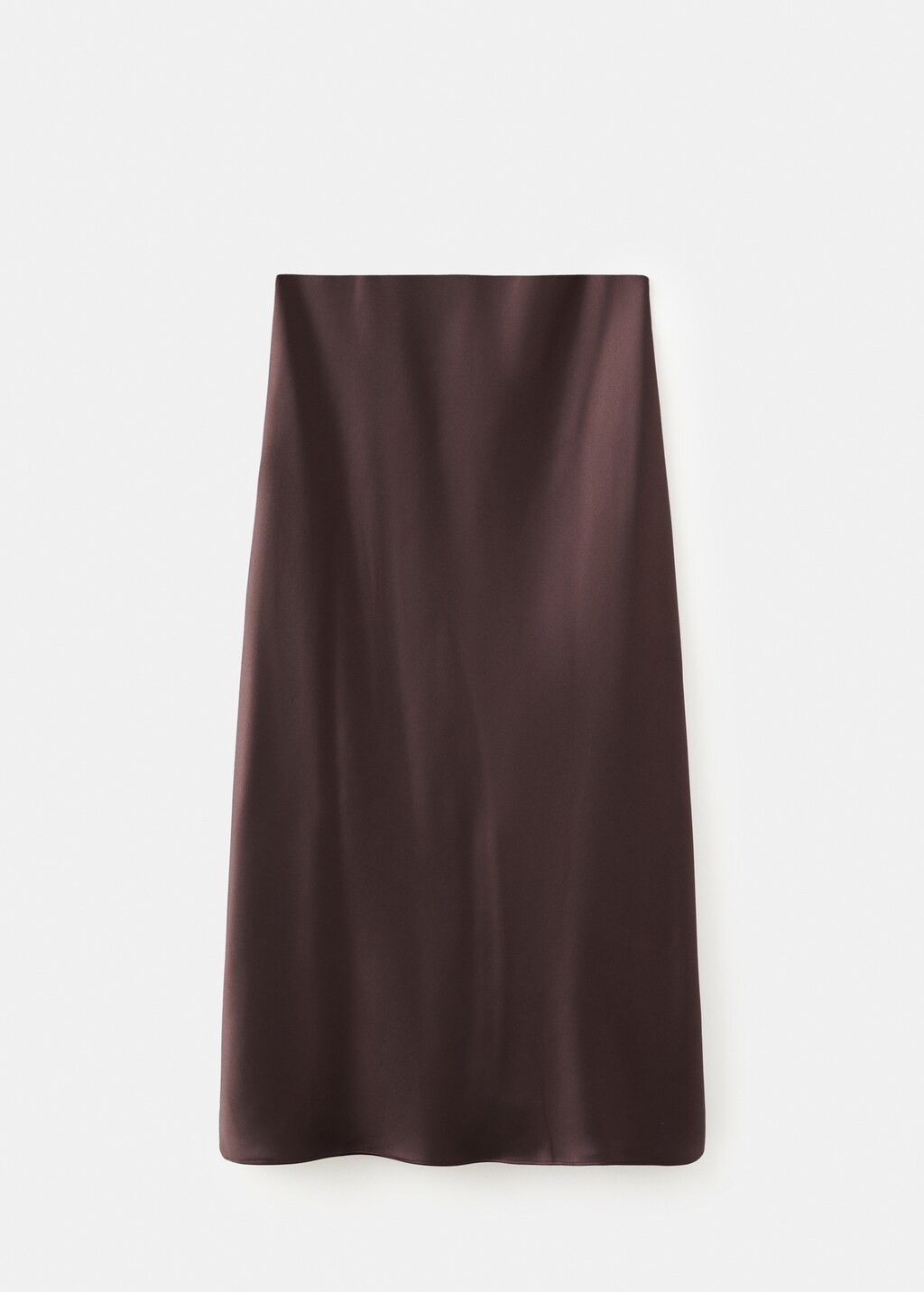 Satin long skirt - image 5
