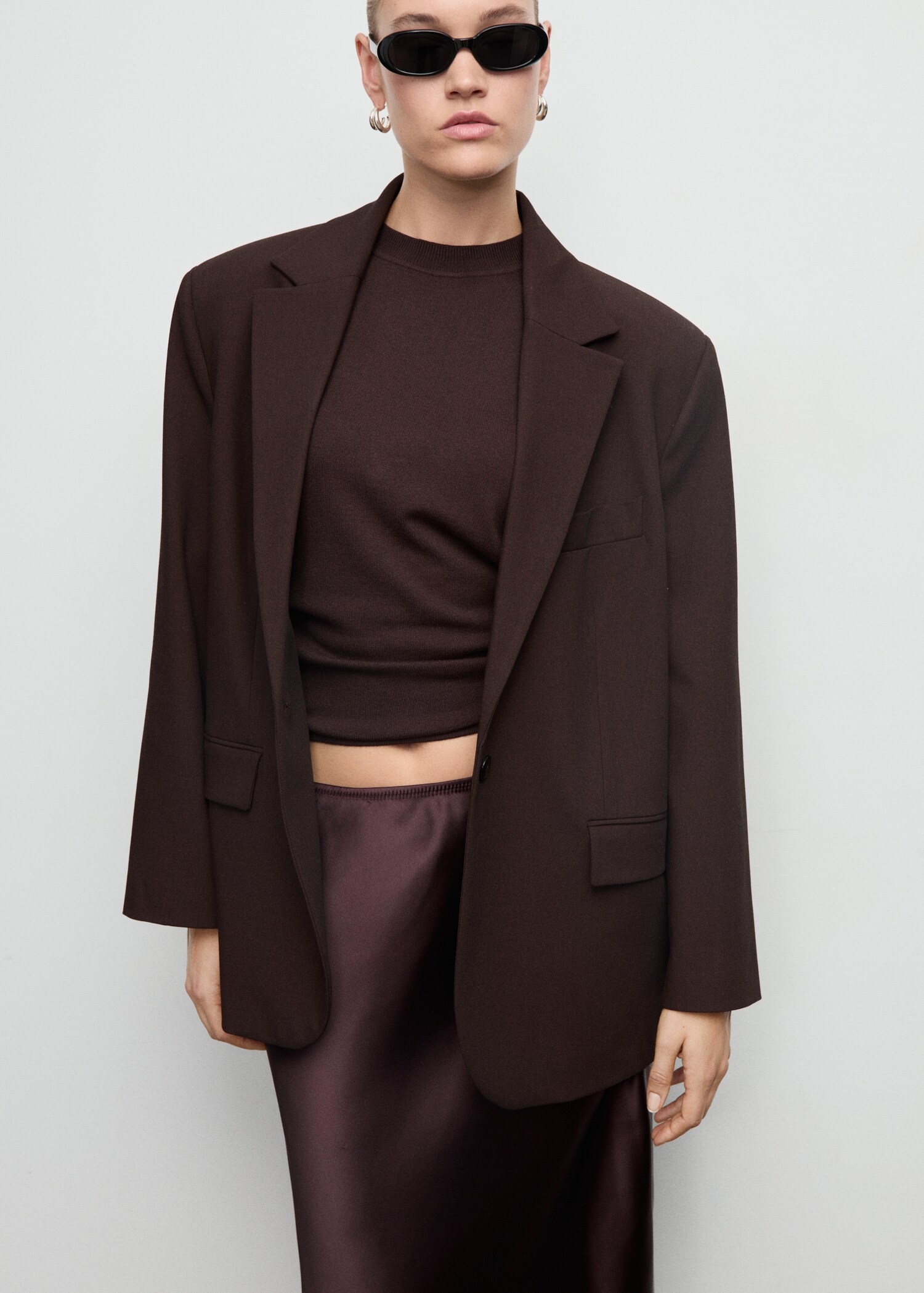 Satin long skirt - Details of the article 5