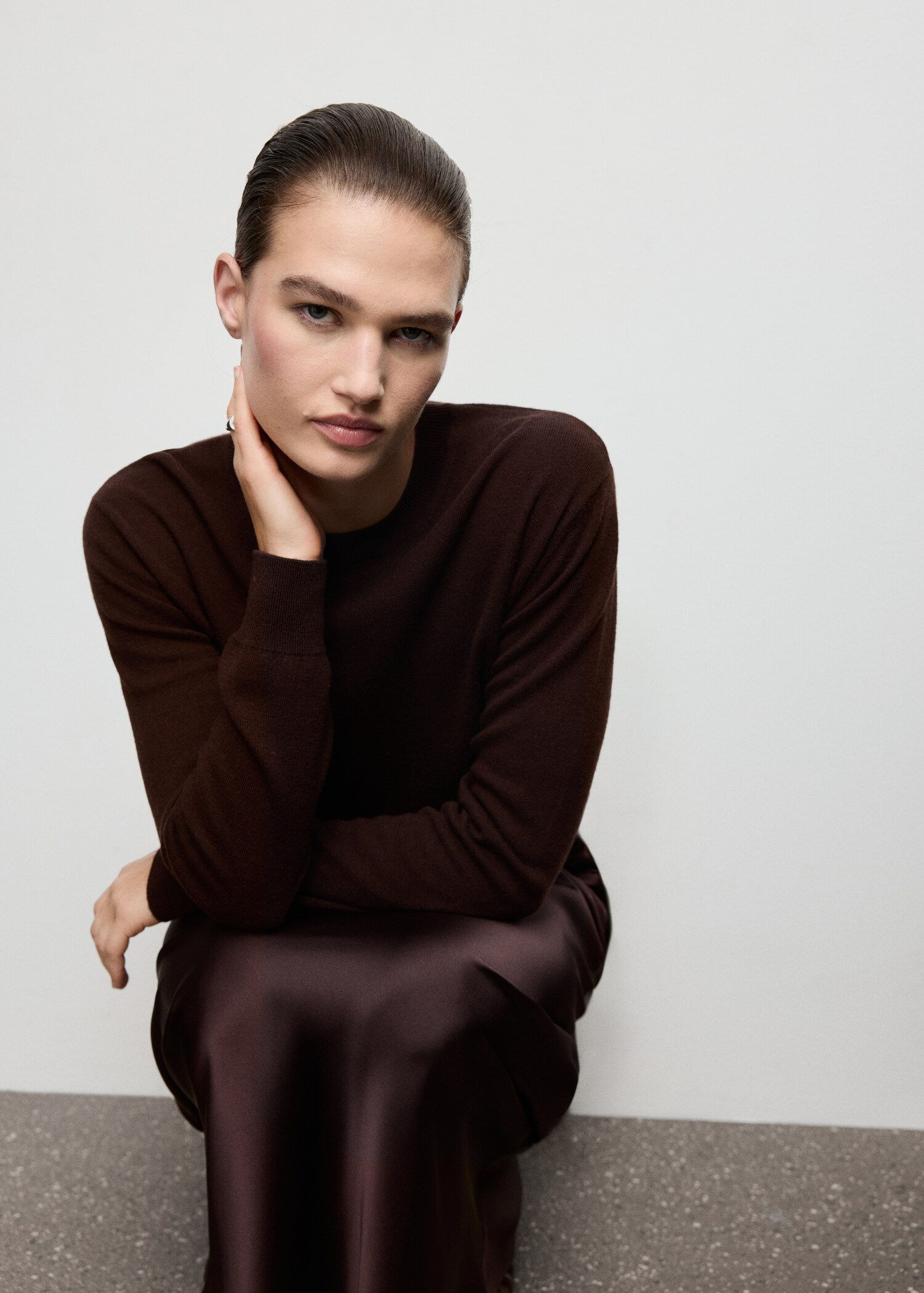 Satin long skirt - Details of the article 6