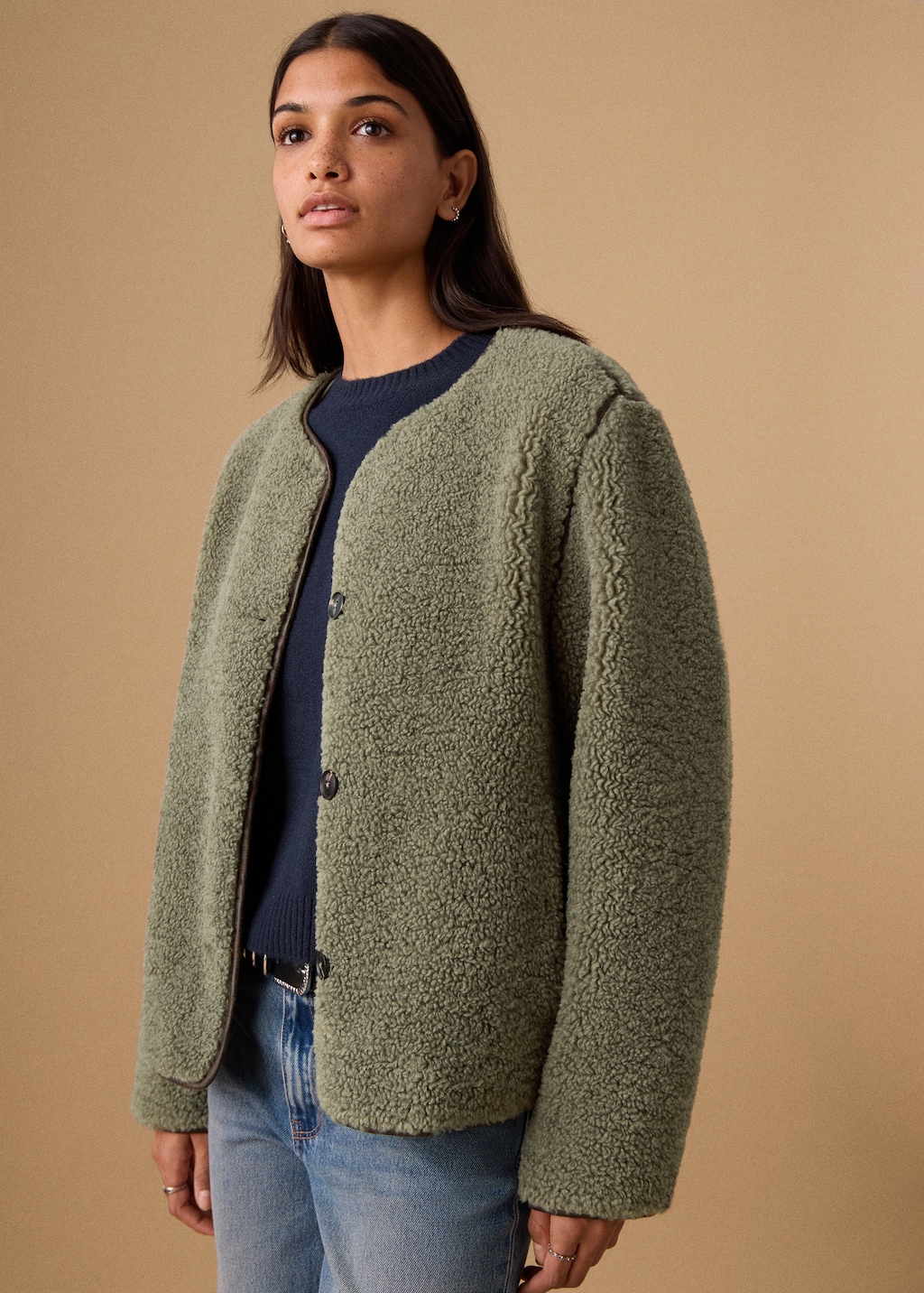 Shearling-effect jacket