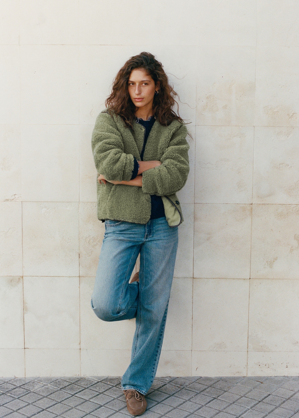 Shearling-effect jacket