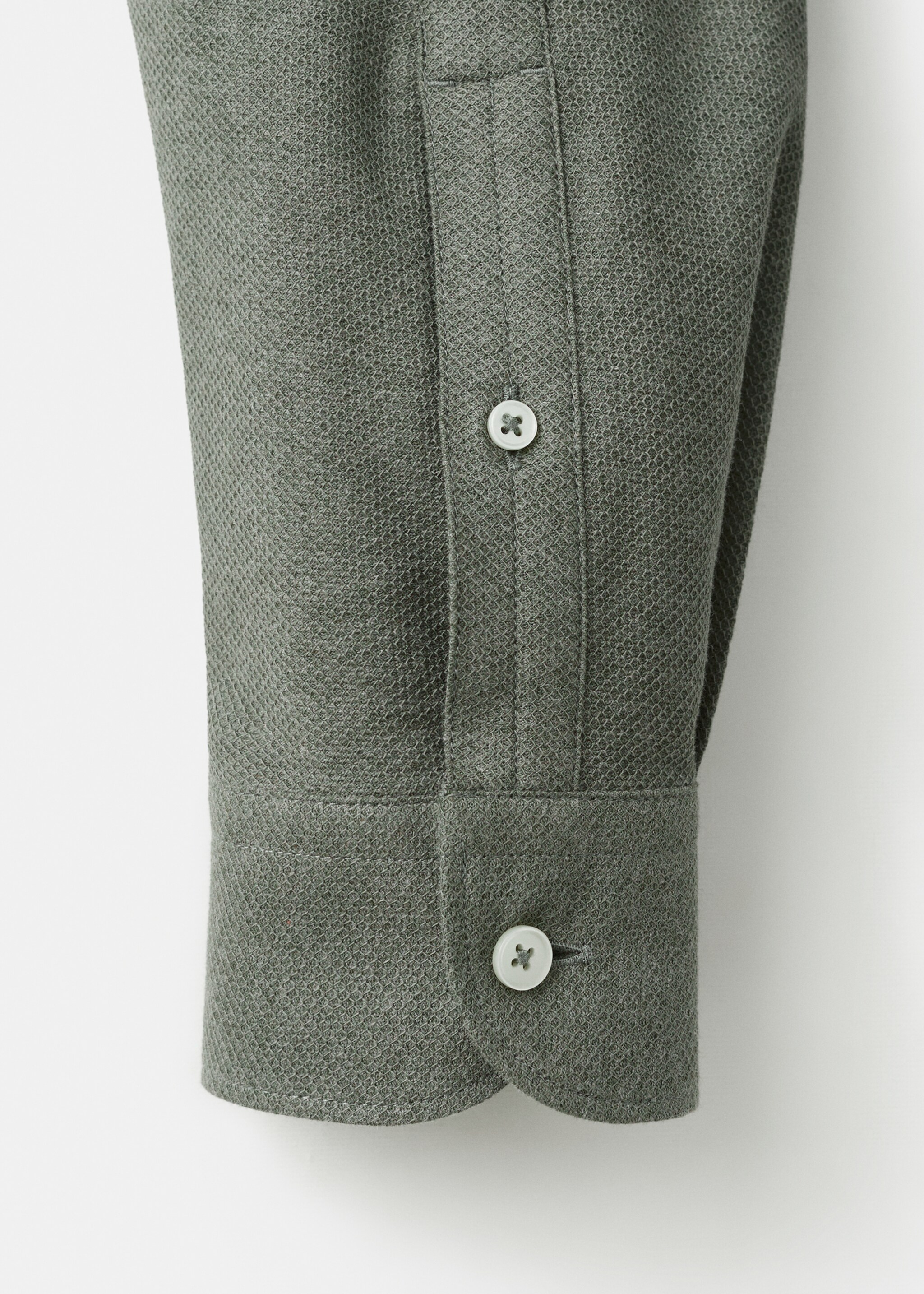 Shirt pique - Details of the article 0, Green. Ref: 17097885-00.