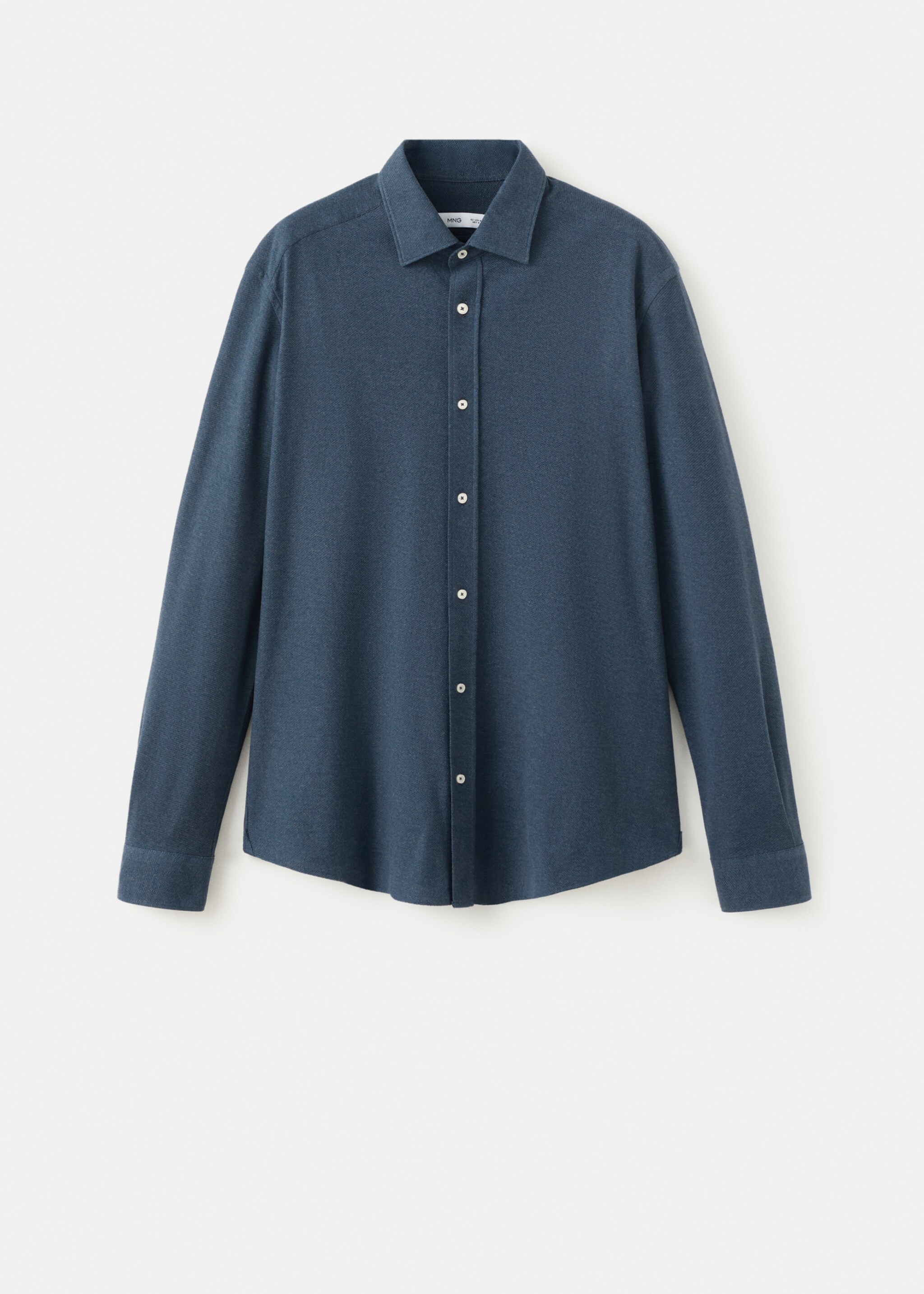 Shirt pique - Article without model, Blue. Ref: 17097885-00.