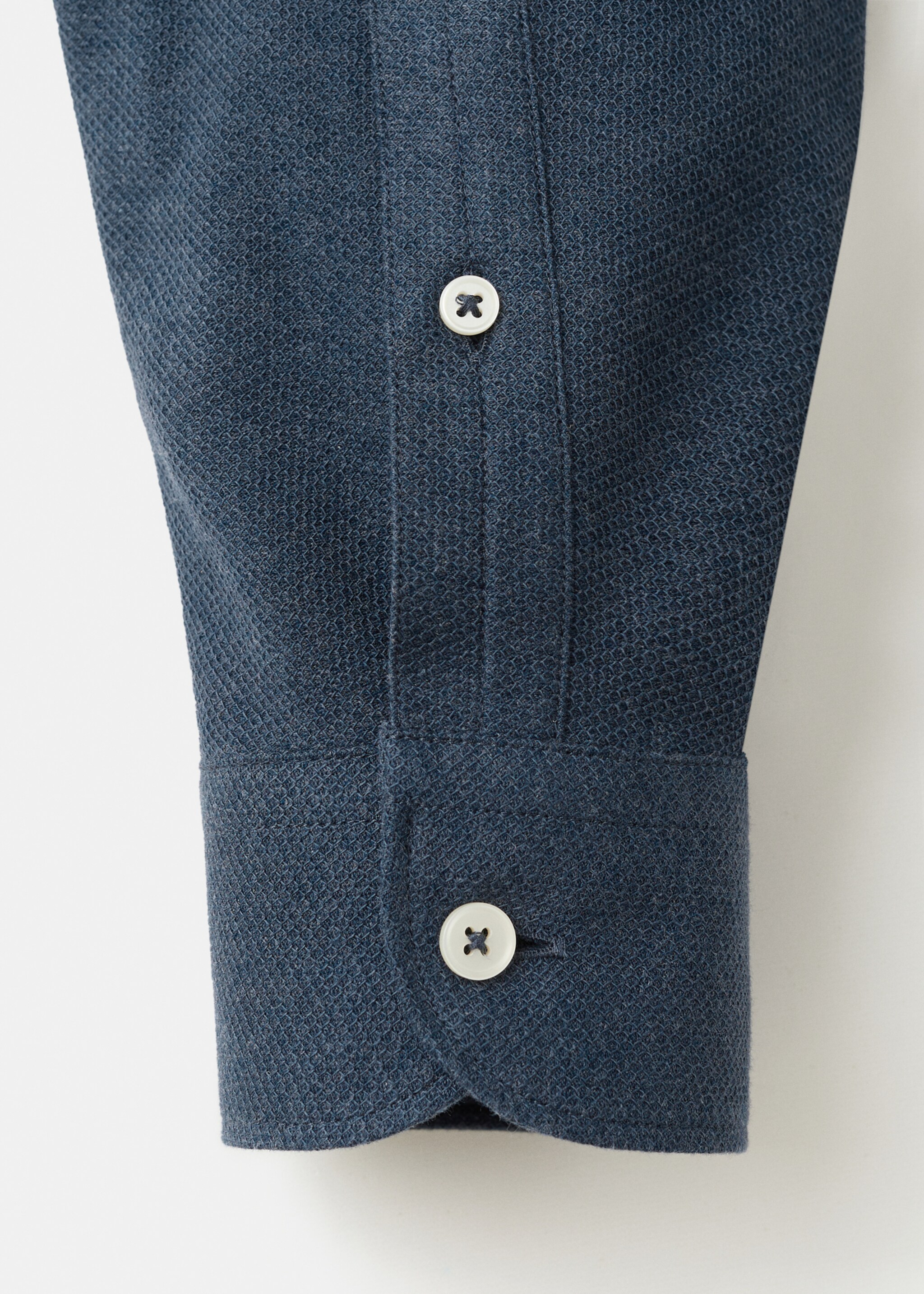 Shirt pique - Details of the article 0, Blue. Ref: 17097885-00.