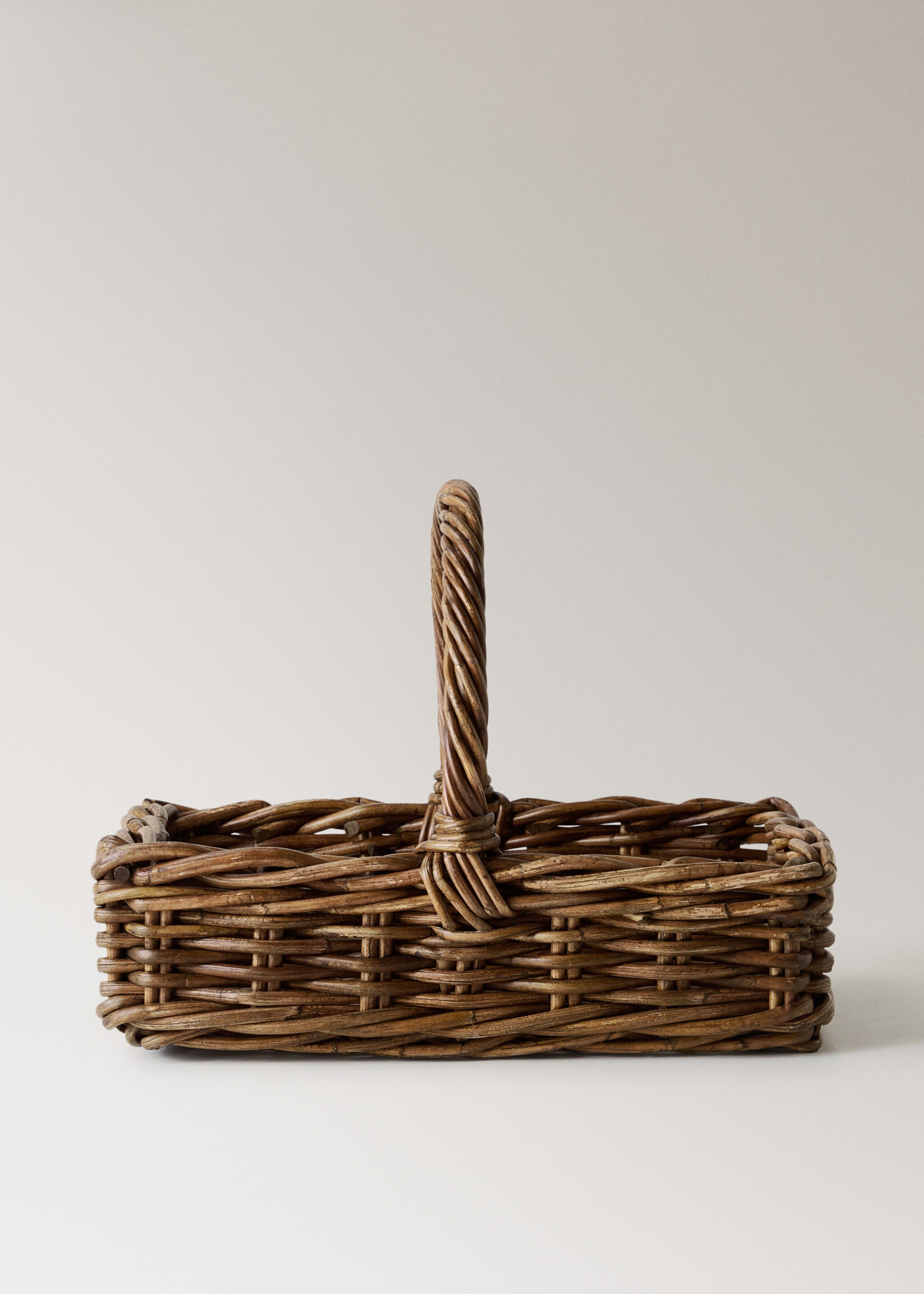 Rattan firewood basket - Προϊόν χωρίς μοντέλο, Καφέ. Ref: 17097886-00.