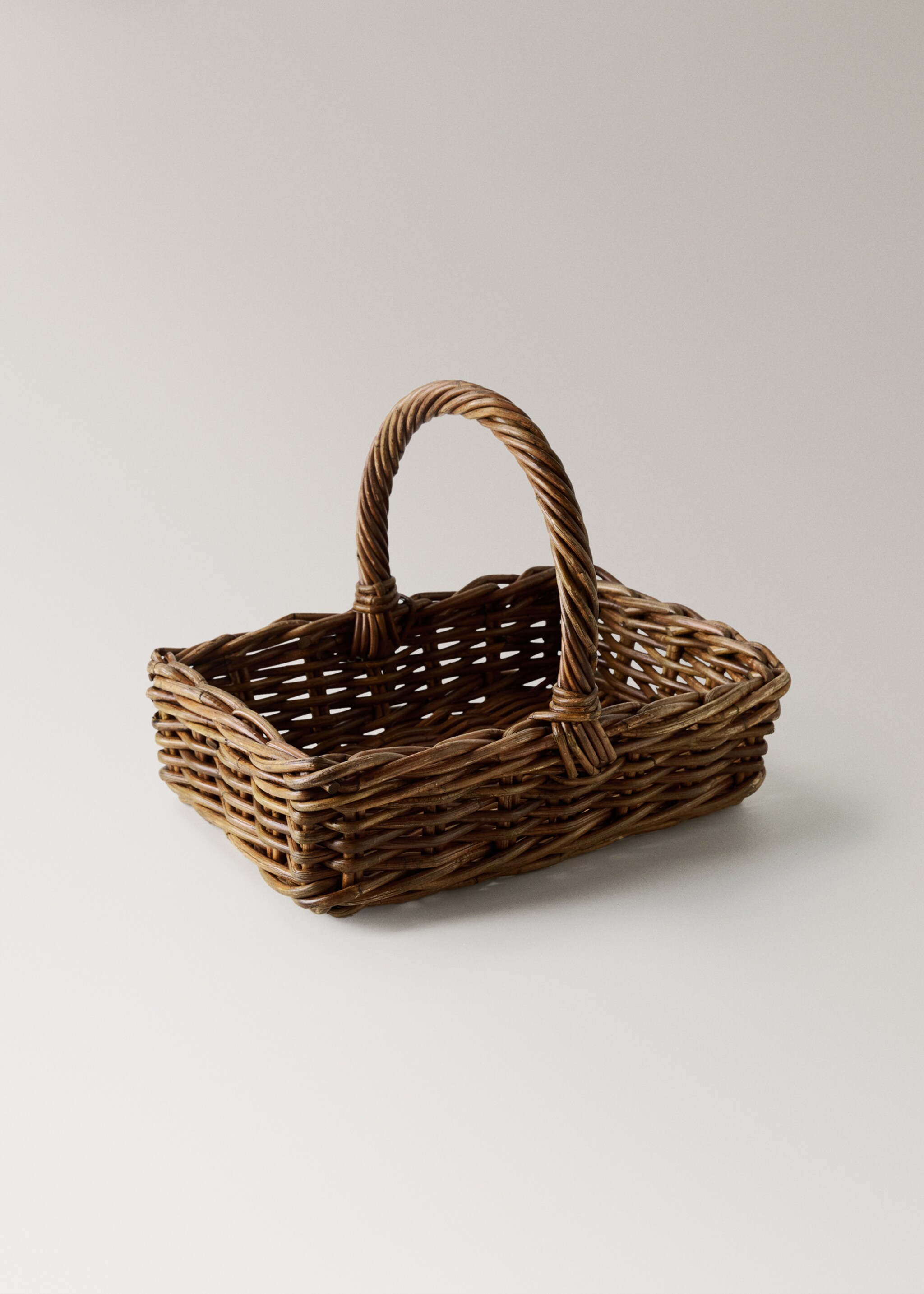 Rattan firewood basket - Λεπτομέρεια του προϊόντος 1, Καφέ. Ref: 17097886-00.