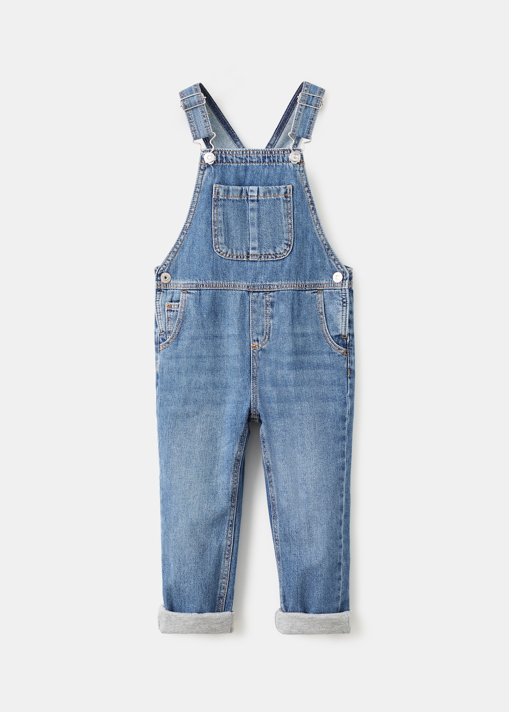Denim cotton dungarees