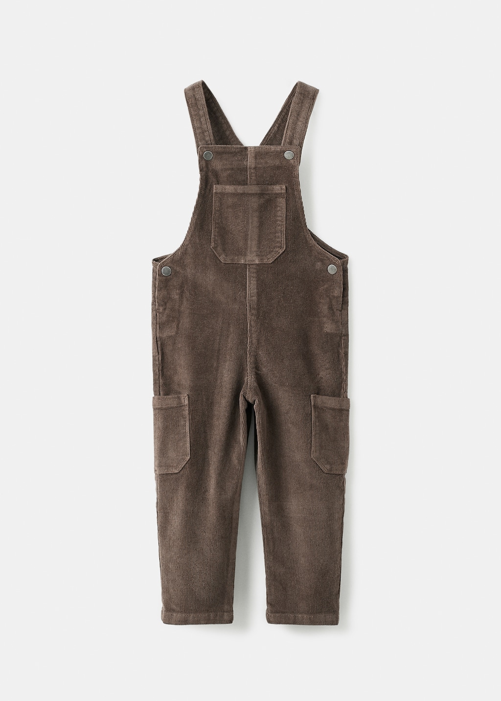 Corduroy cargo dungarees