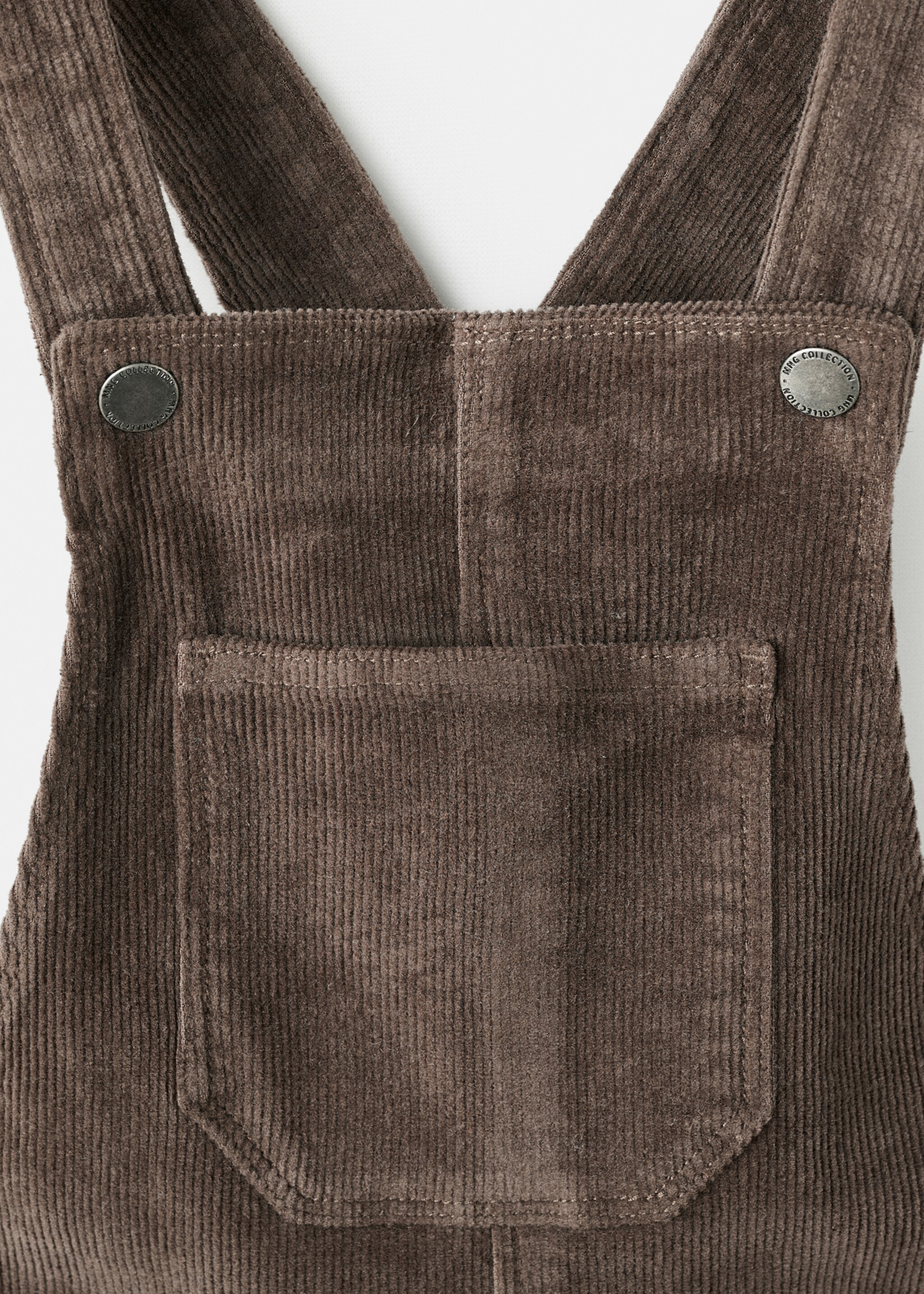 Dungarees vallter - Details of the article 8, Medium Brown. Ref: 17097891-00.