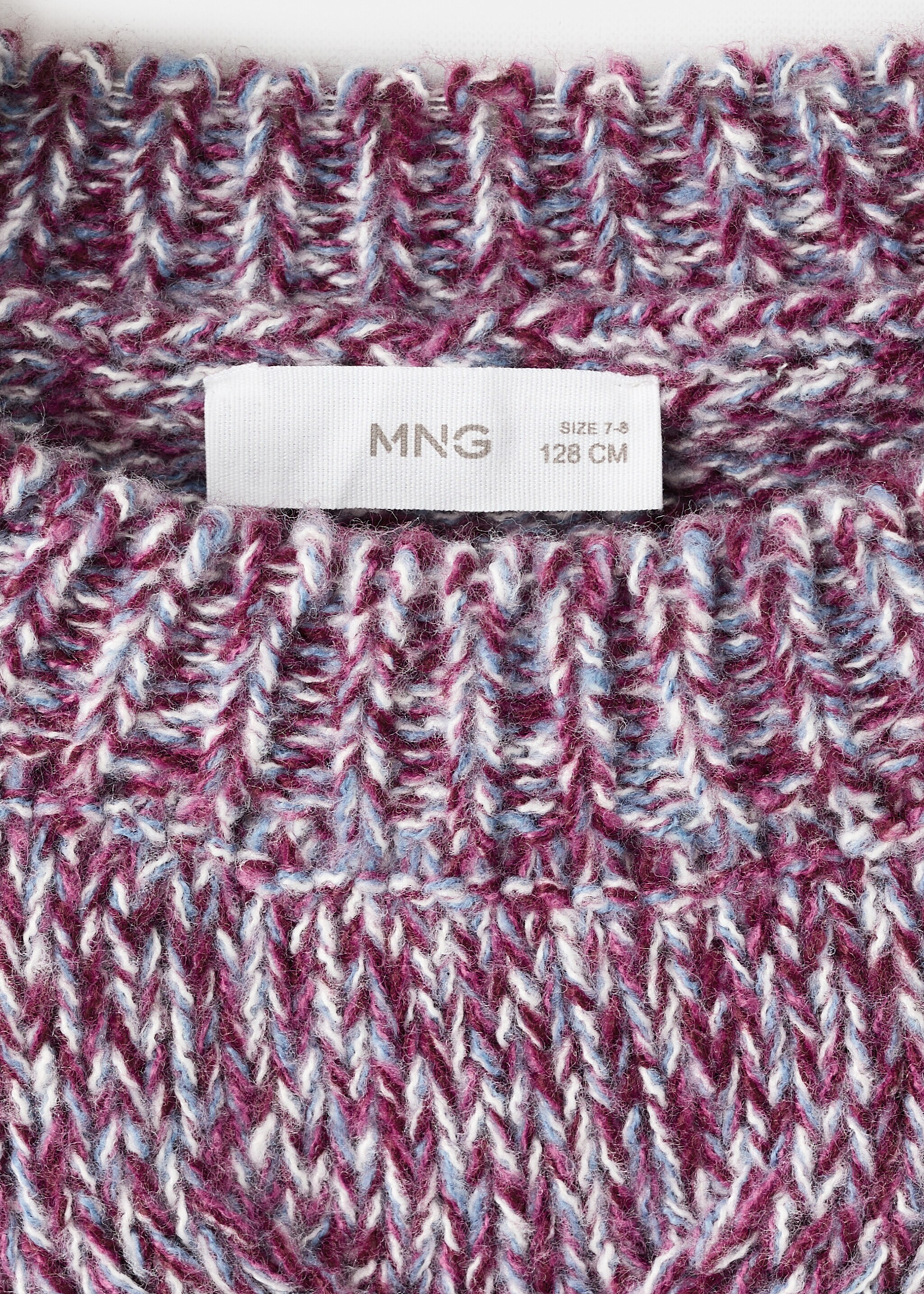 Cable-knit sweater - Details of the article 8, Purple. Ref: 17097896-00.