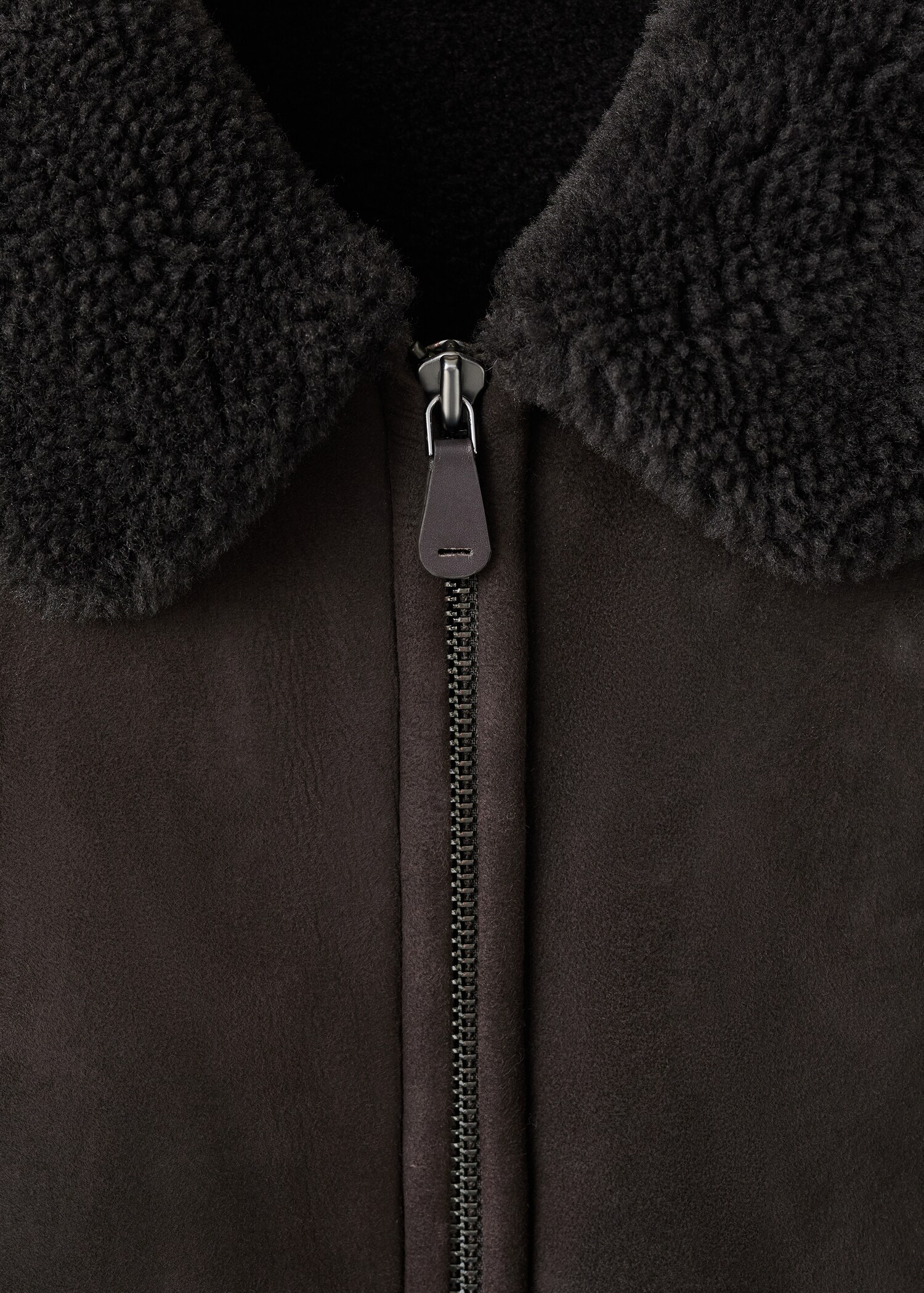 100% Suede Shearling Jacket - Details of the article 8