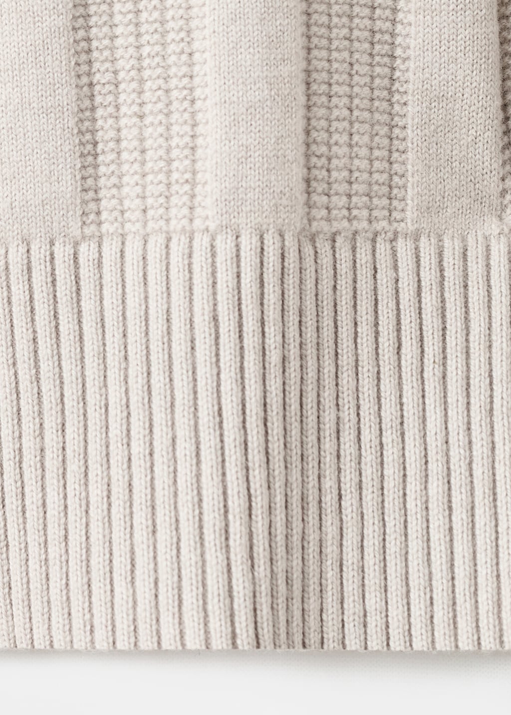 Ribbed knitted polo sweater