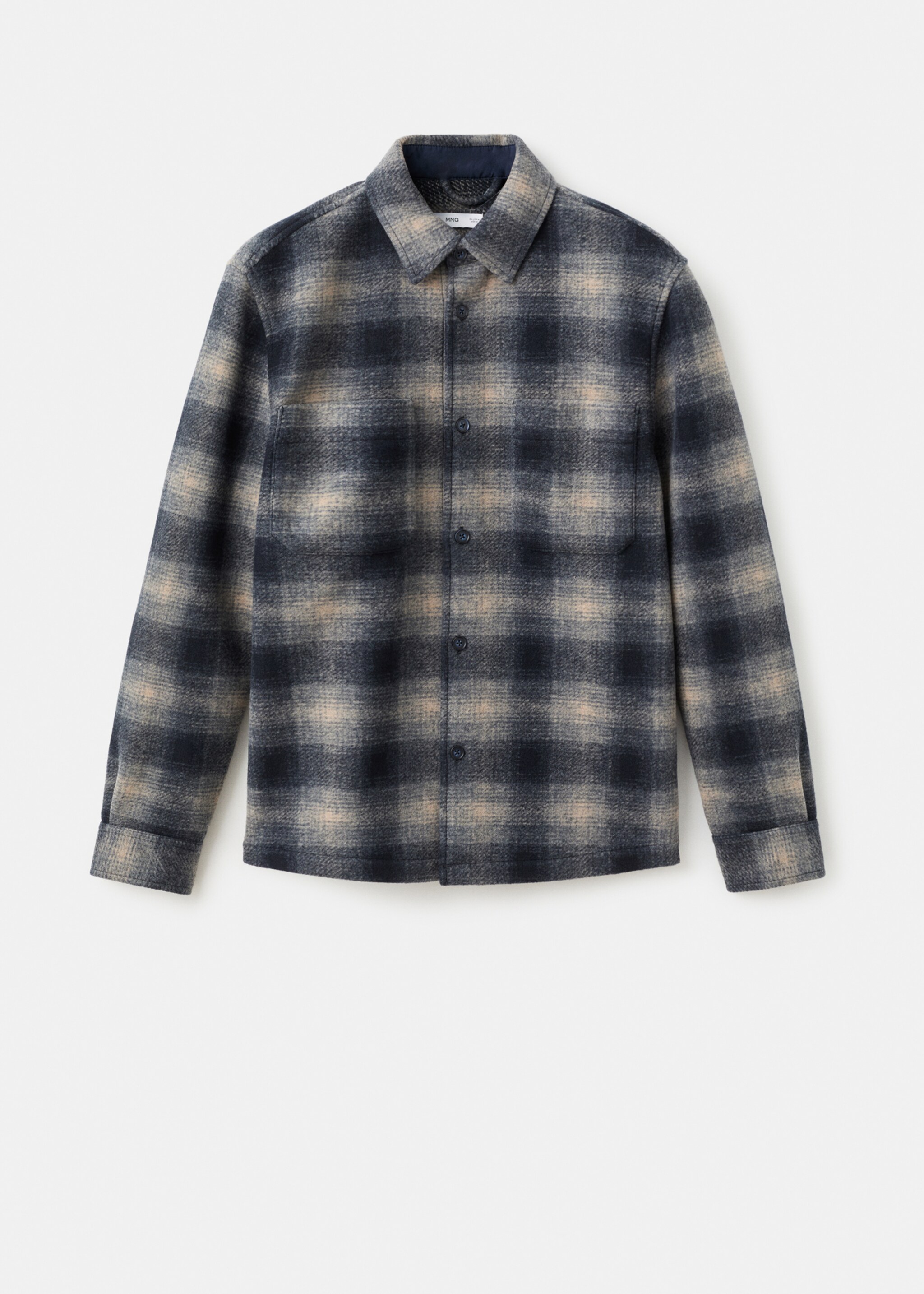 Checked pocket jacket - Article without model, Navy. Ref: 17097900-00.