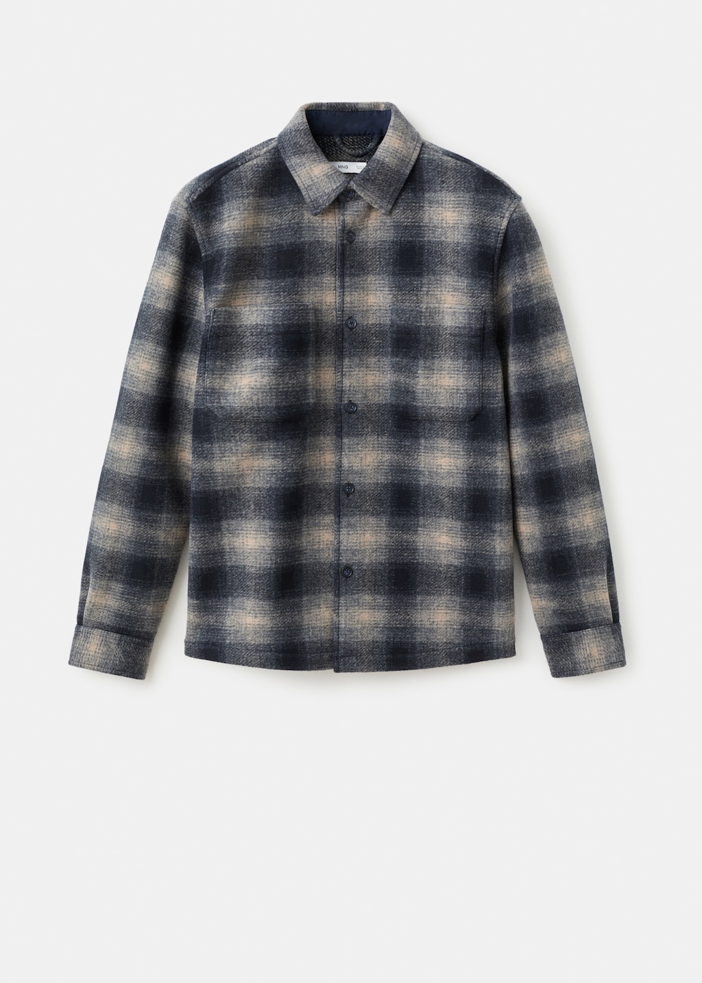 Check overshirt with pockets