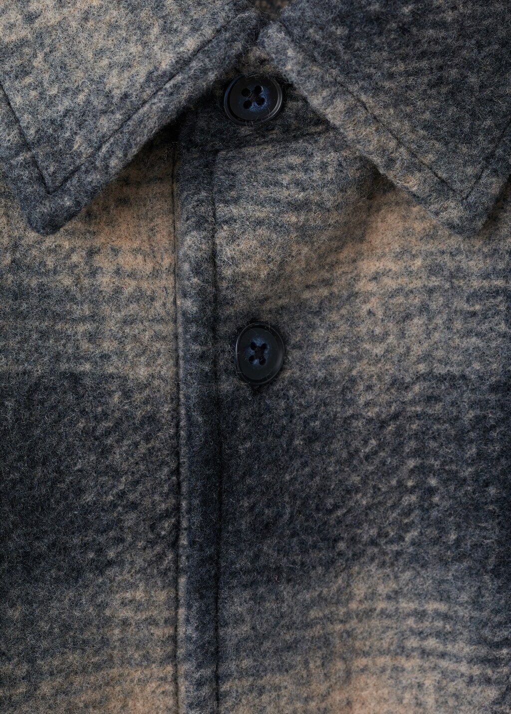 Check overshirt with pockets