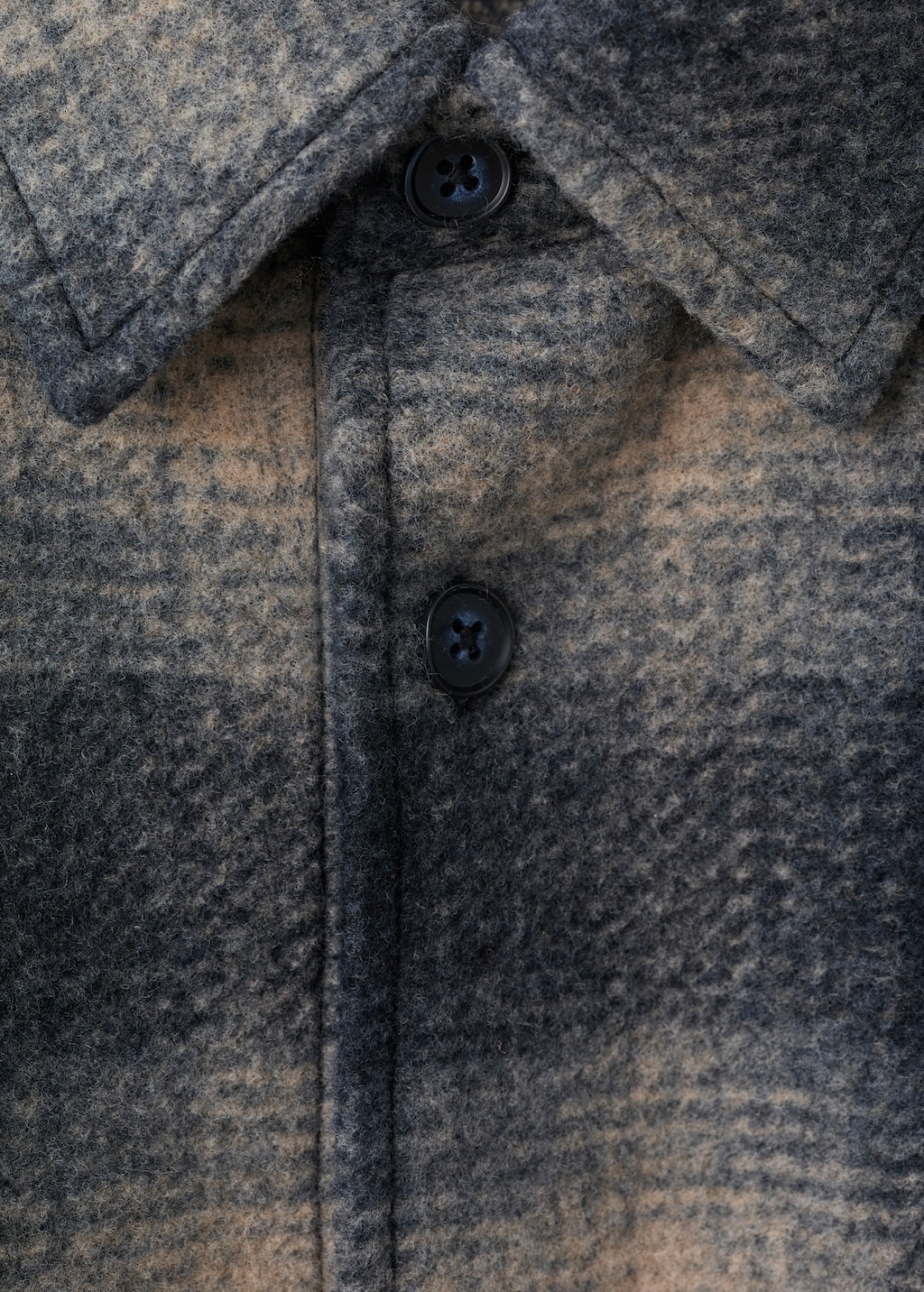 Check overshirt with pockets