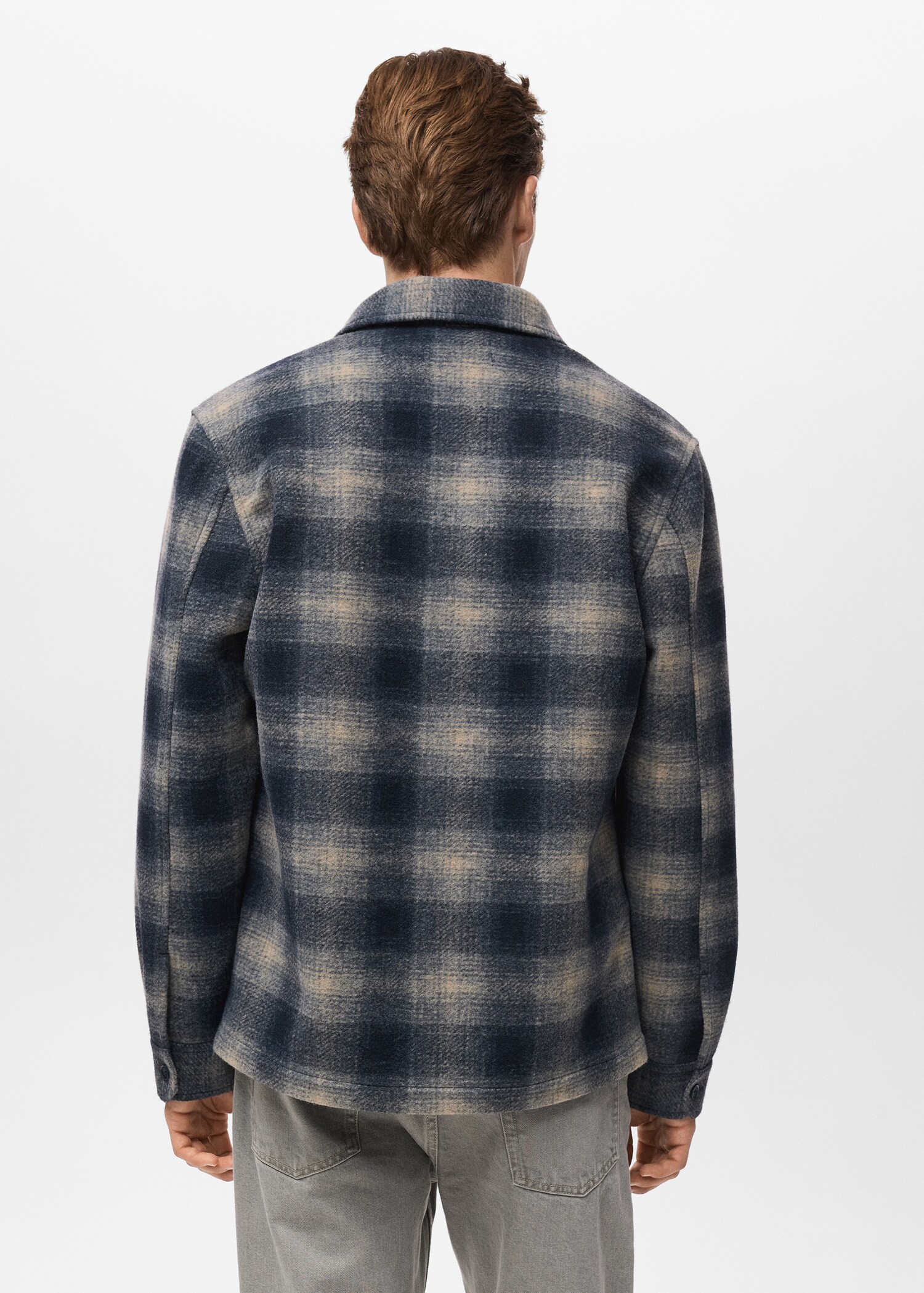 Checked pocket jacket - Reverse of the article