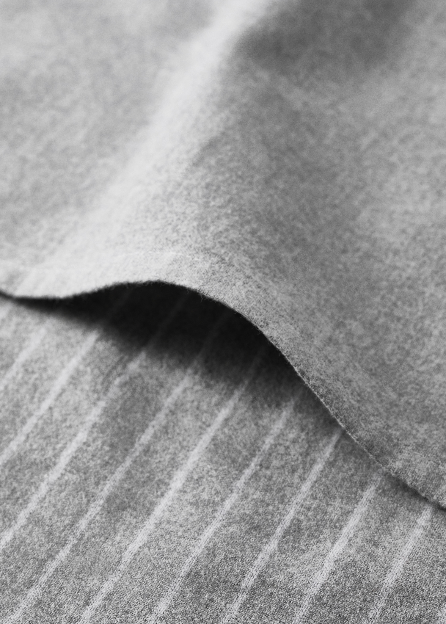 Reversible striped flannel cotton duvet cover for cot - Details of the article 2