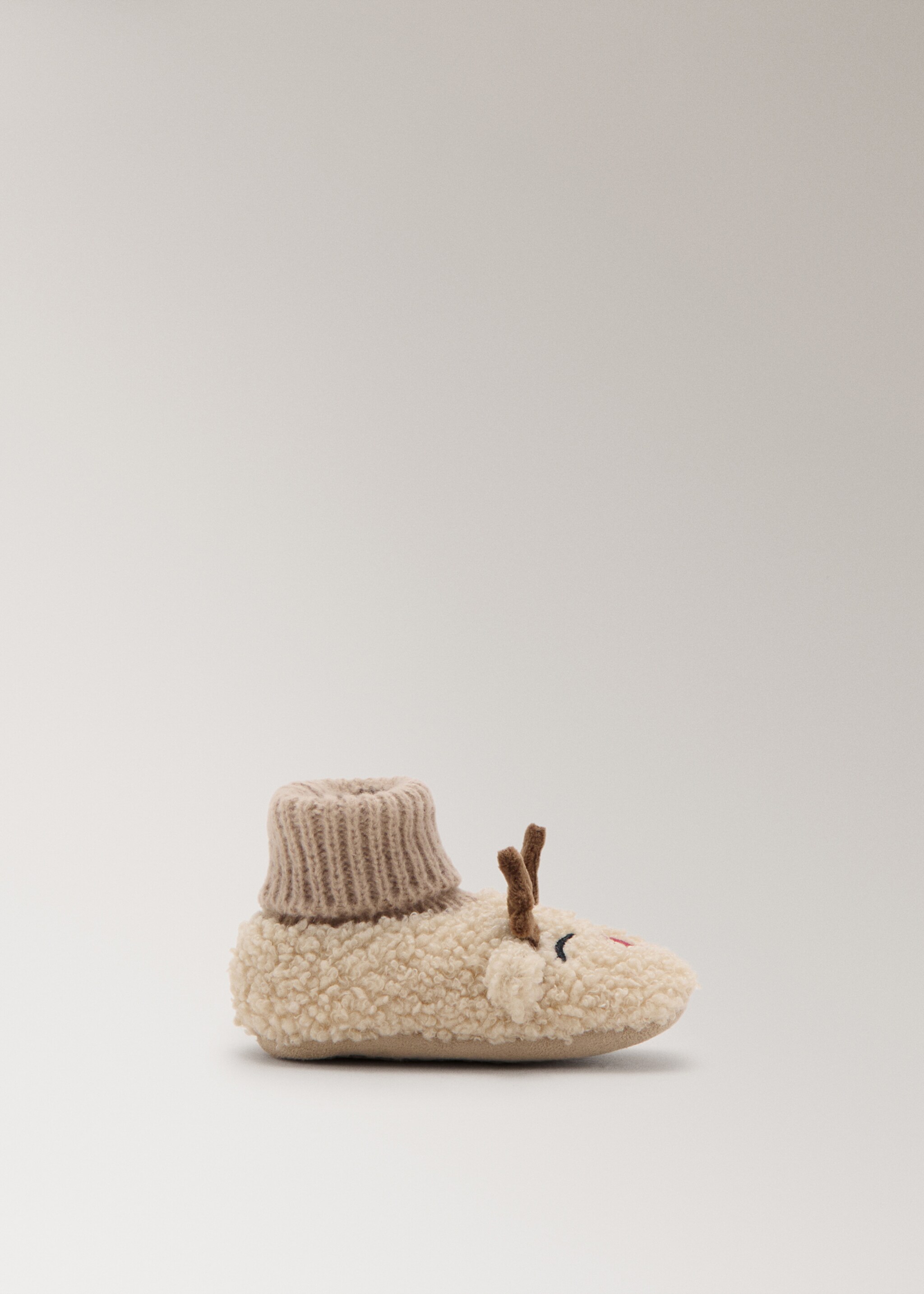 Reindeer lambskin booties - Article without model, Sand. Ref: 17097903-00.