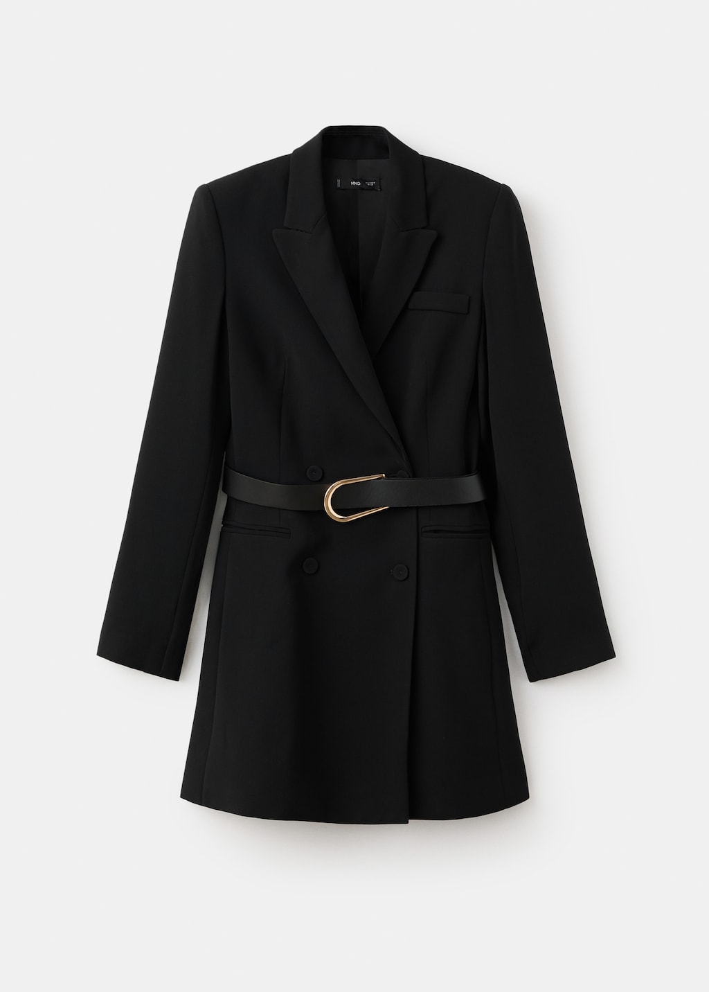 Blazer-style dress with belt