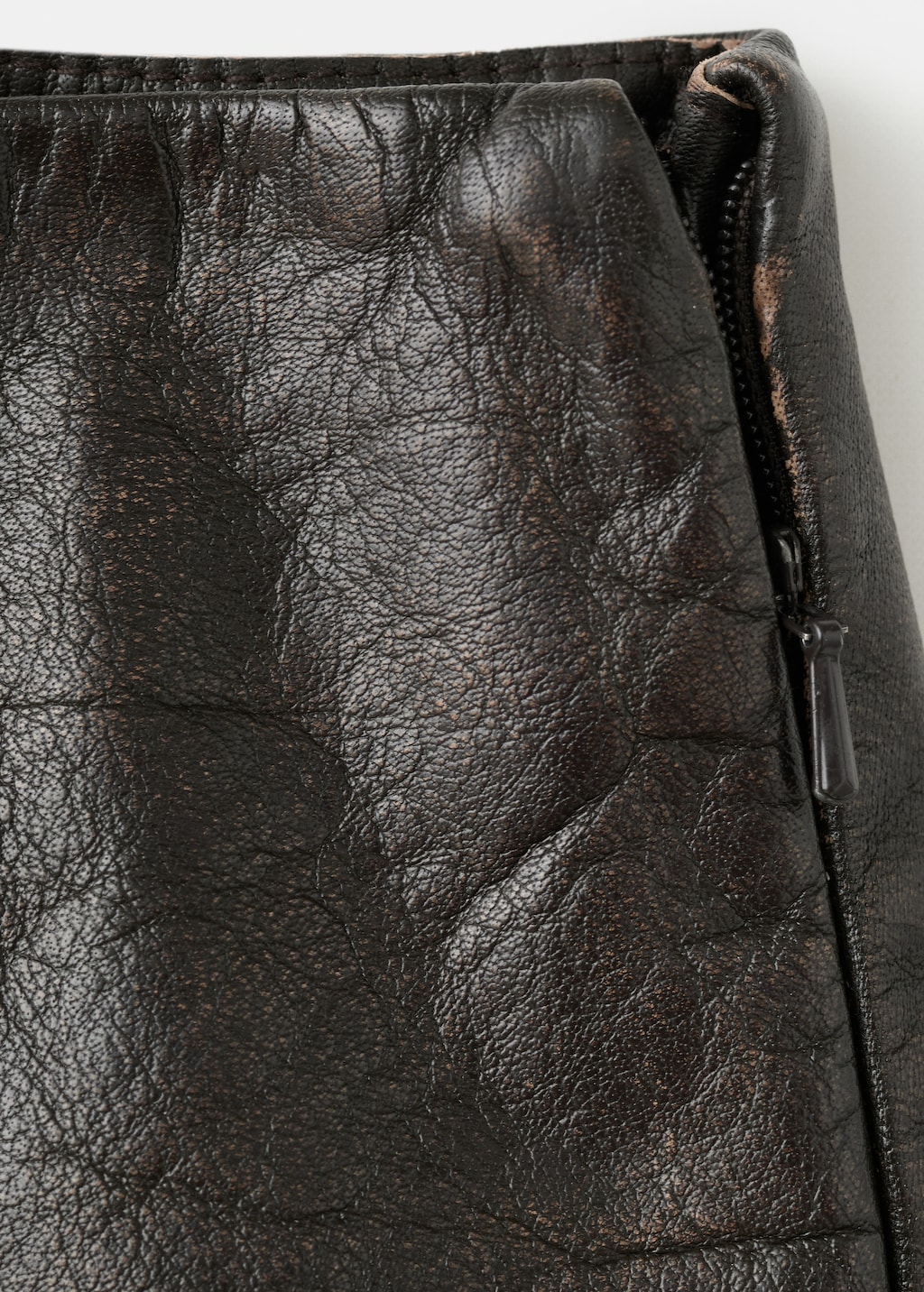 Mango Leather miniskirt