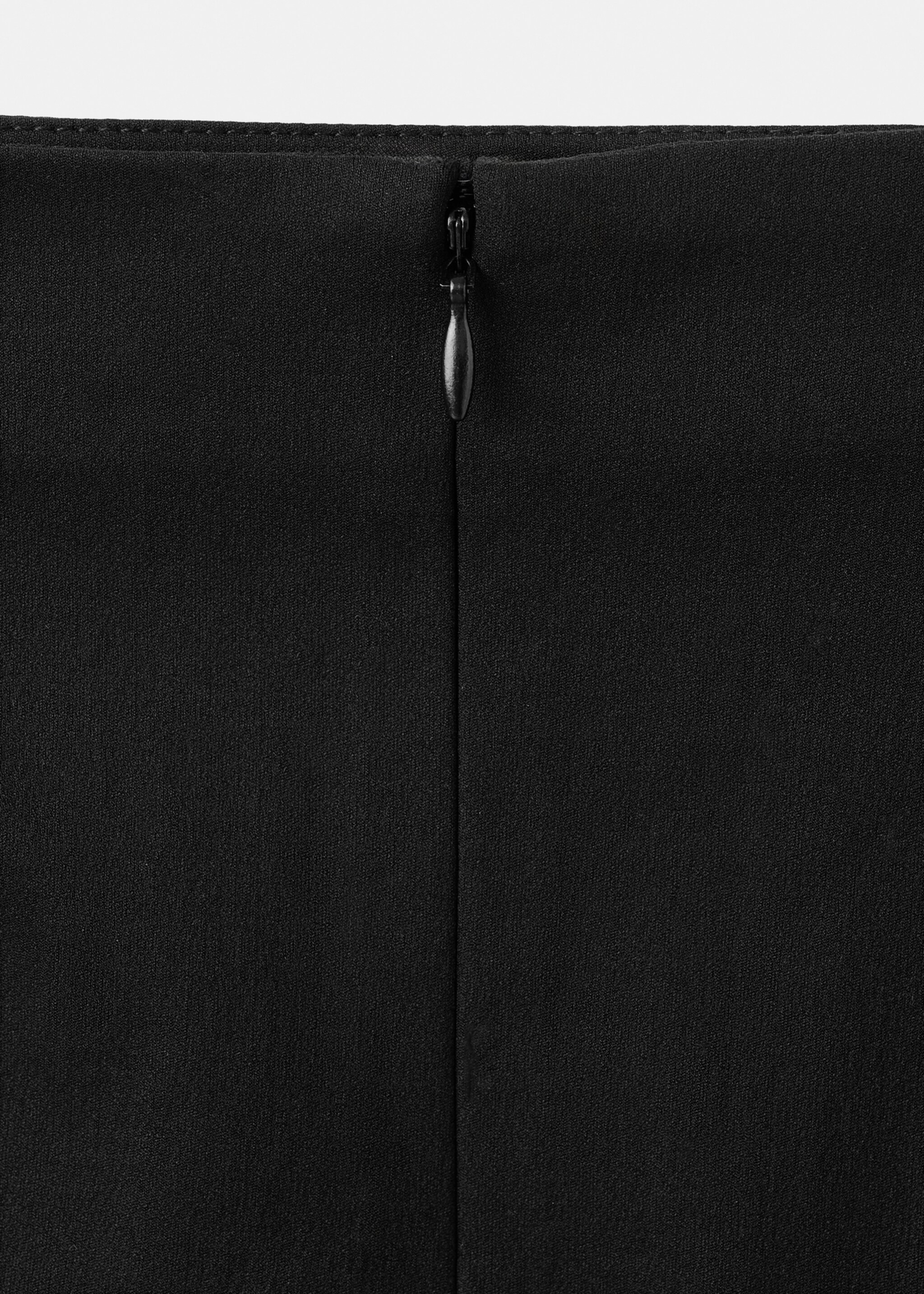 Midi pencil skirt - Details of the article 8, Black. Ref: 17097909-00.