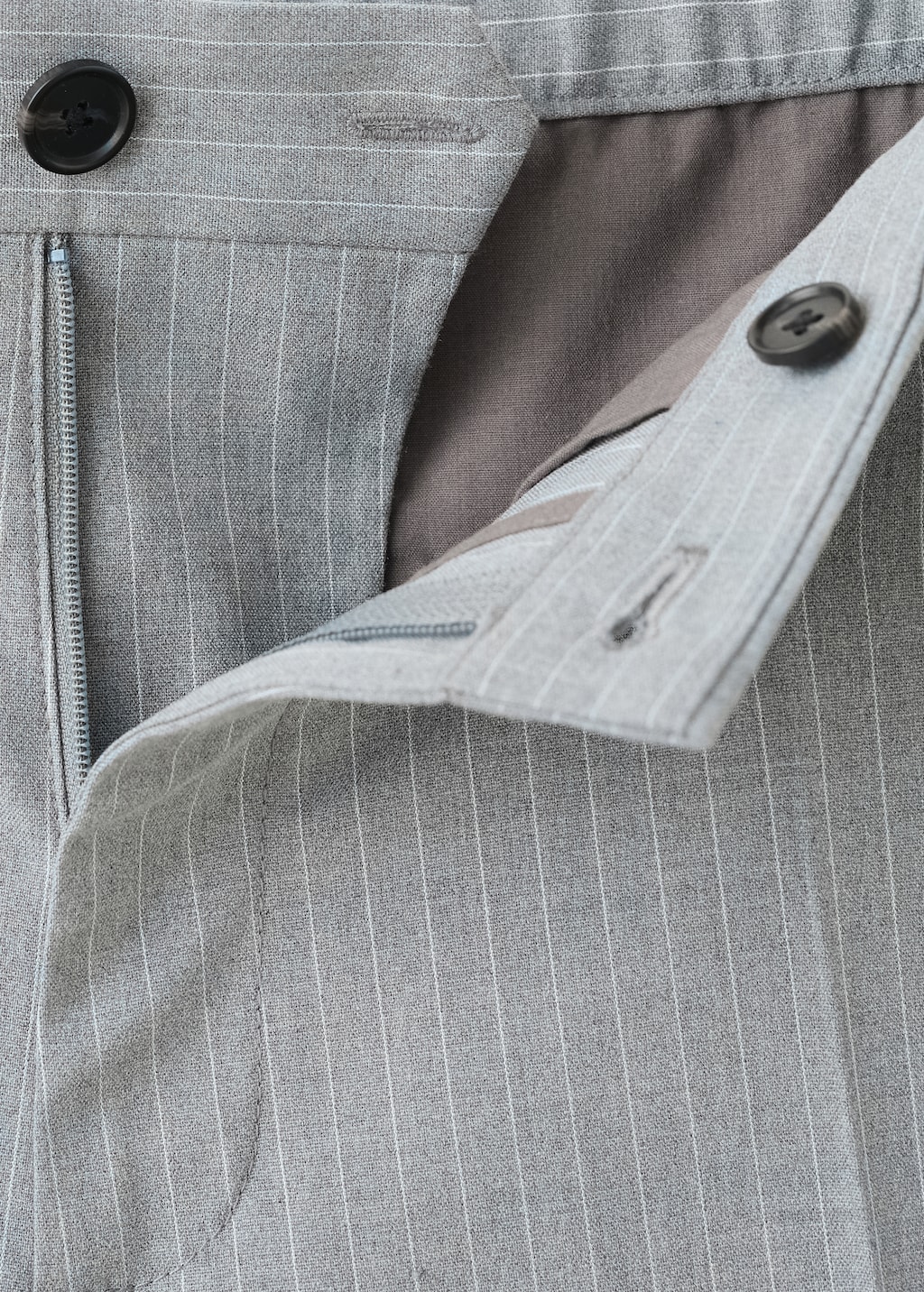 Striped slim-fit trousers