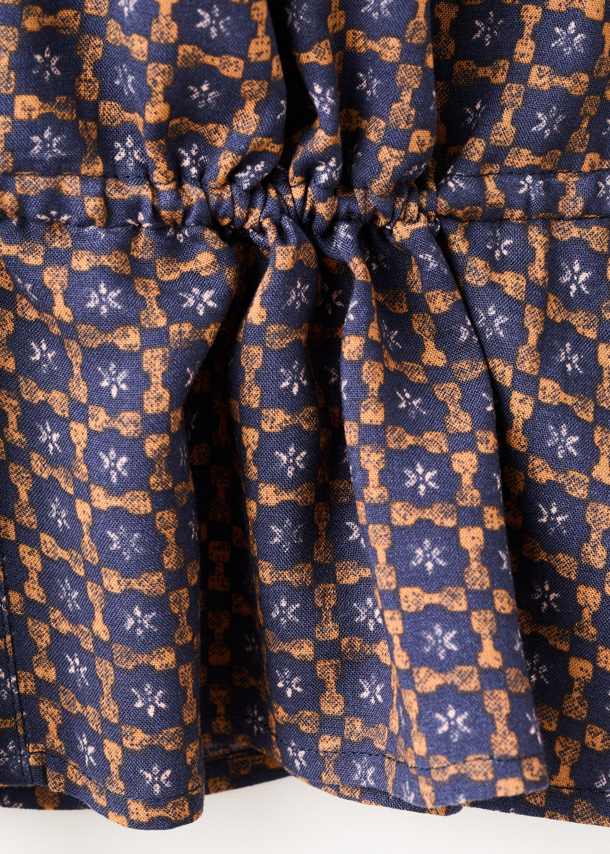 Flowy printed blouse - Details of the article 0, Dark Navy. Ref: 17098266-00.