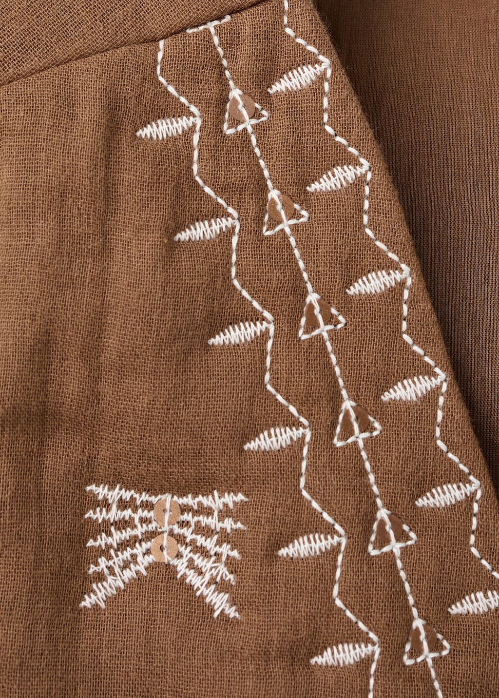 Embroidered quilted vest