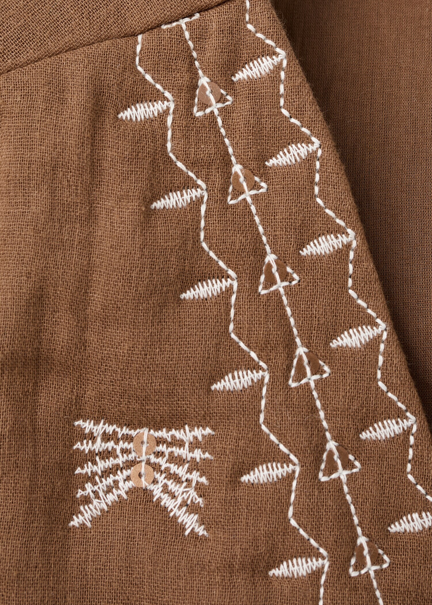 Embroidered quilted gilet - Details of the article 0