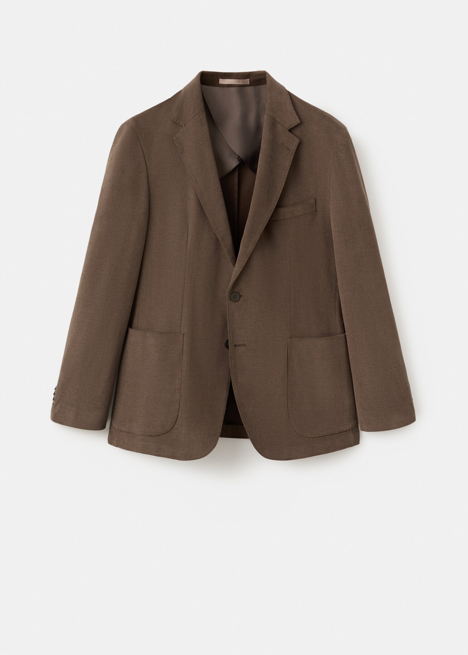 Structured slim fit cotton blazer - Article without model