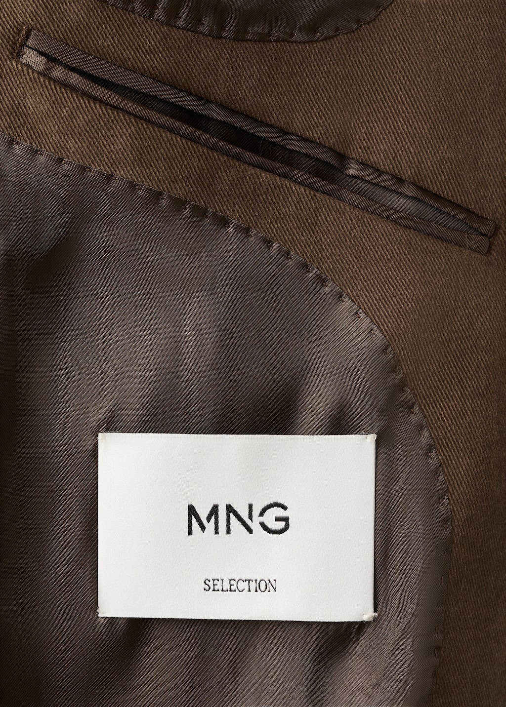 Structured slim fit cotton blazer